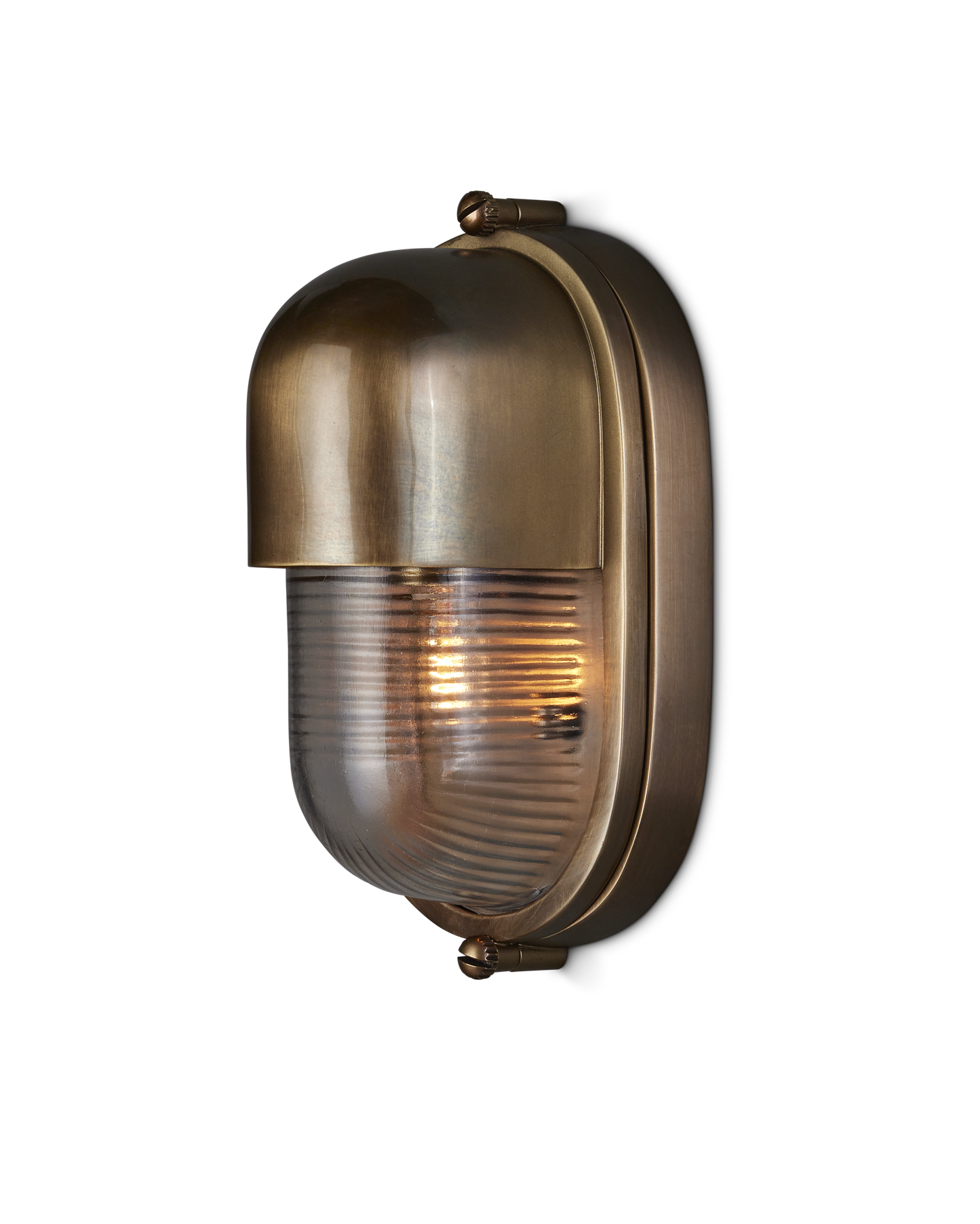 Maritime Brass Outdoor Wall Sconce.