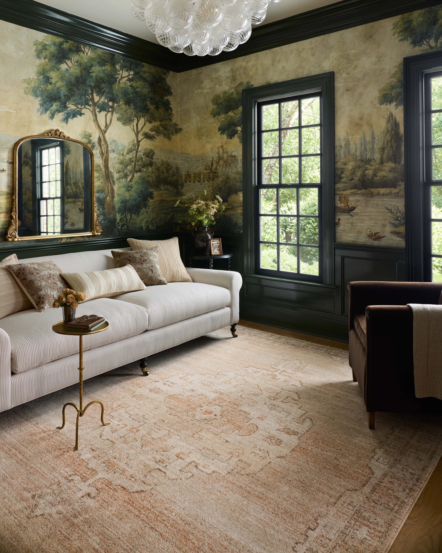 Chris Loves Julia x Loloi Palma Spice / Natural 18" x 18" Sample Rug