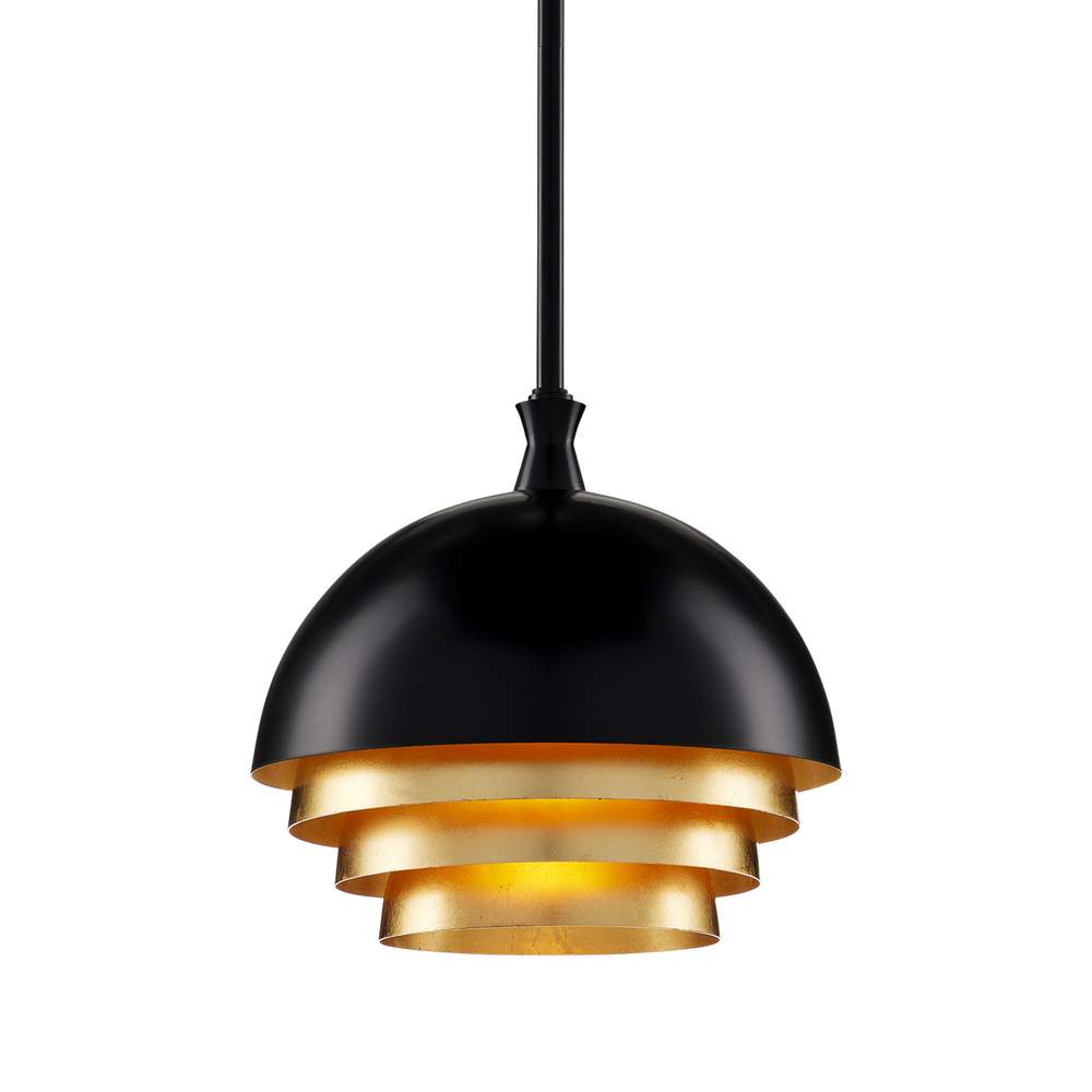 
                      
                        Salviati Medium Black & Gold Pendant
                      
                    