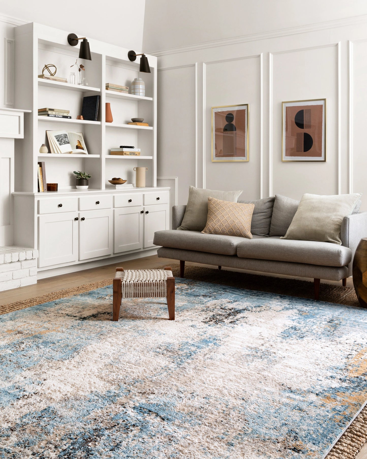 Loloi Alchemy Denim / Ivory 2'-8" x 10'-6" Runner Rug