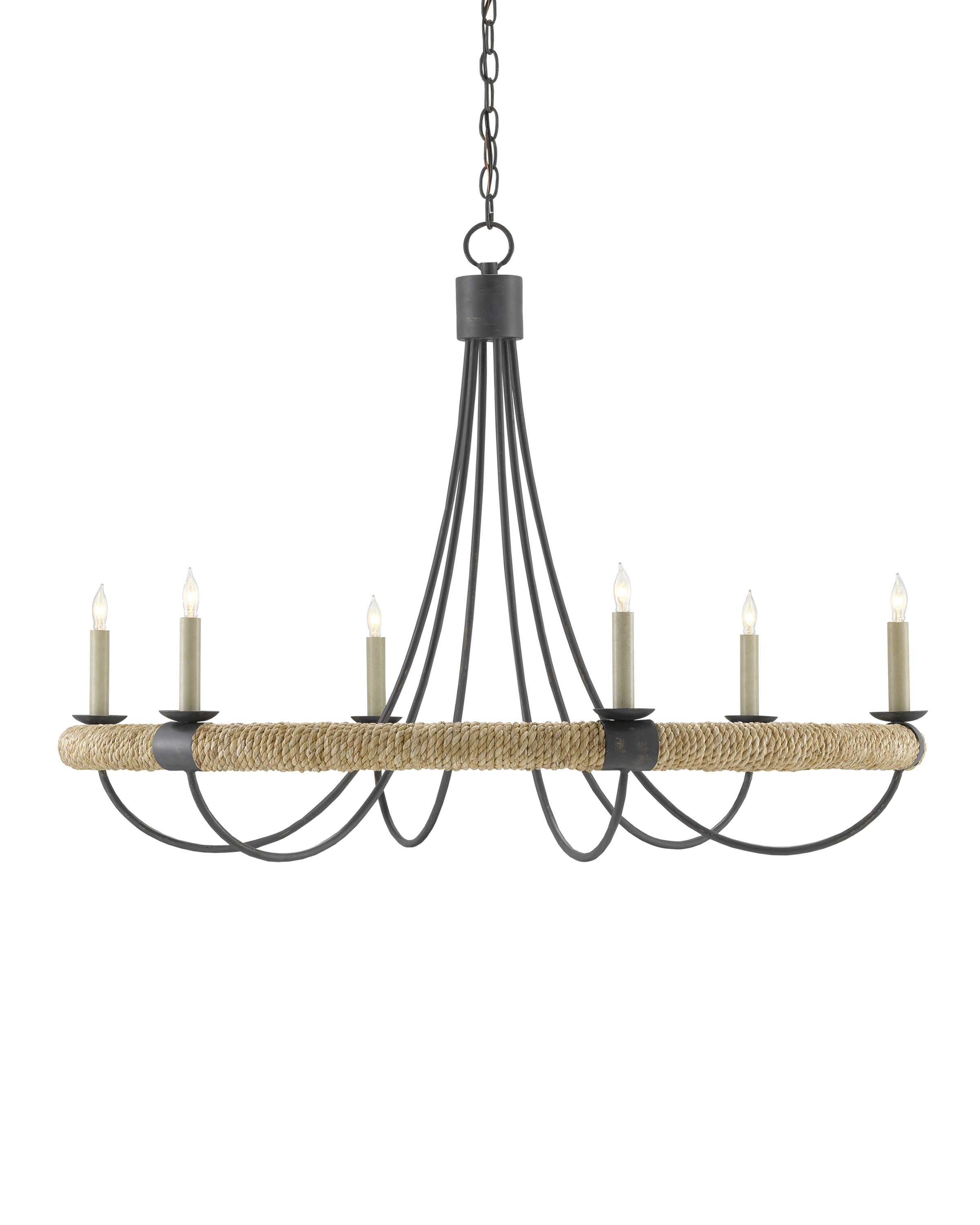 Currey & Company Shipwright Chandelier - Thumbnail 3