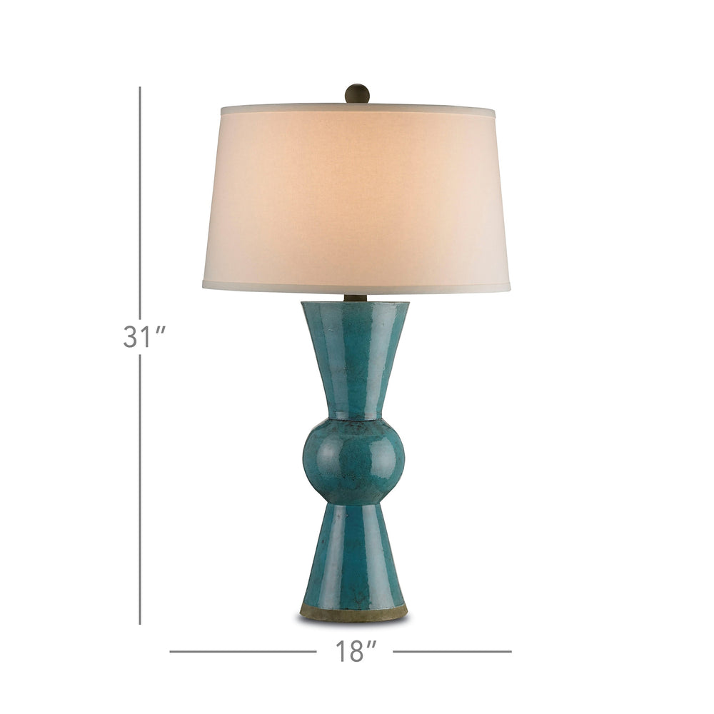 
                      
                        Upbeat Teal Table Lamp
                      
                    