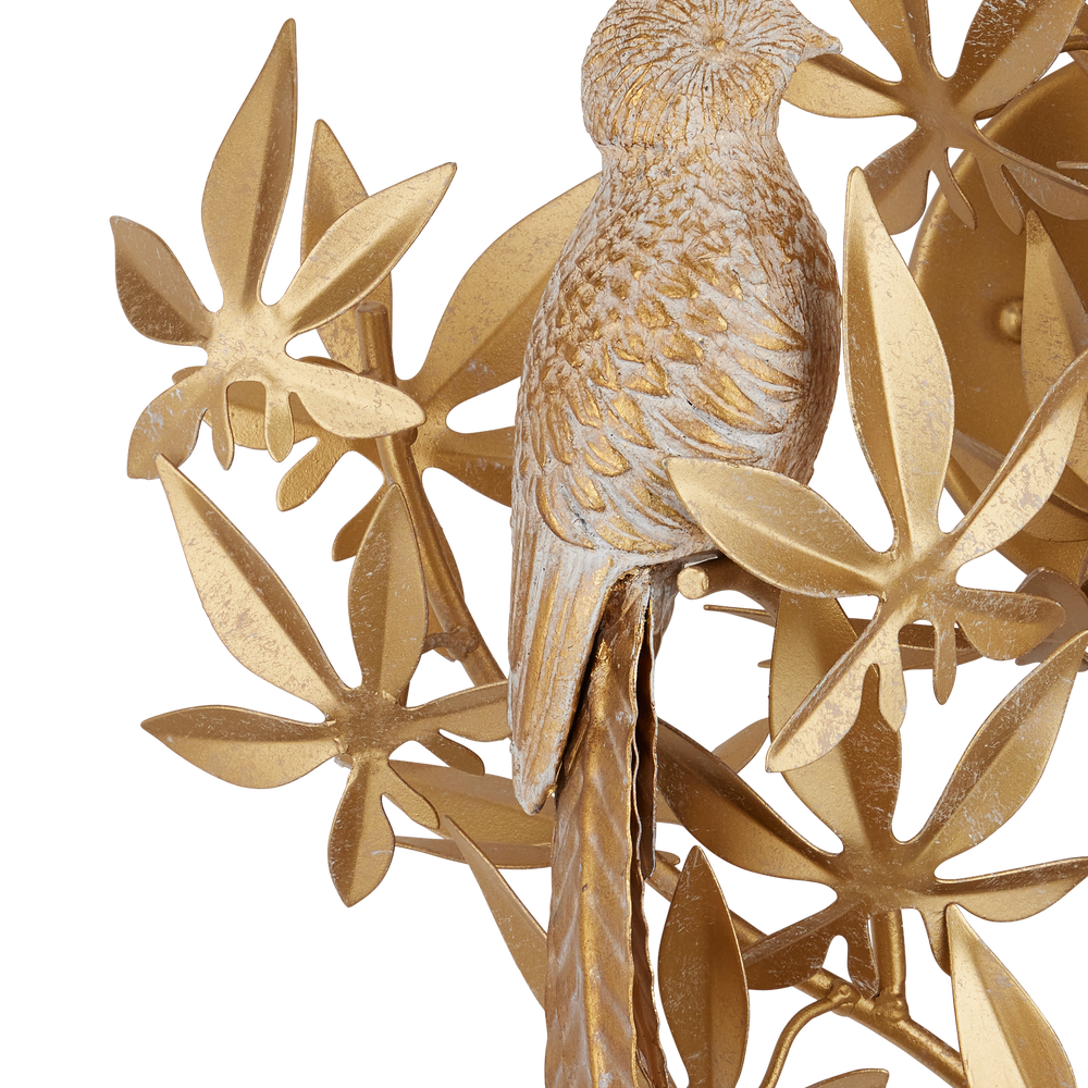 
                      
                        Aviary Gold Wall Sconce, Right
                      
                    