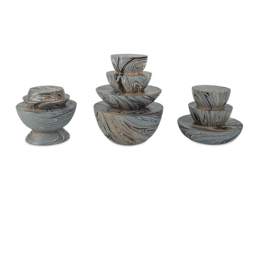 
                      
                        Marbleized Stacking Box Set of 3.
                      
                    