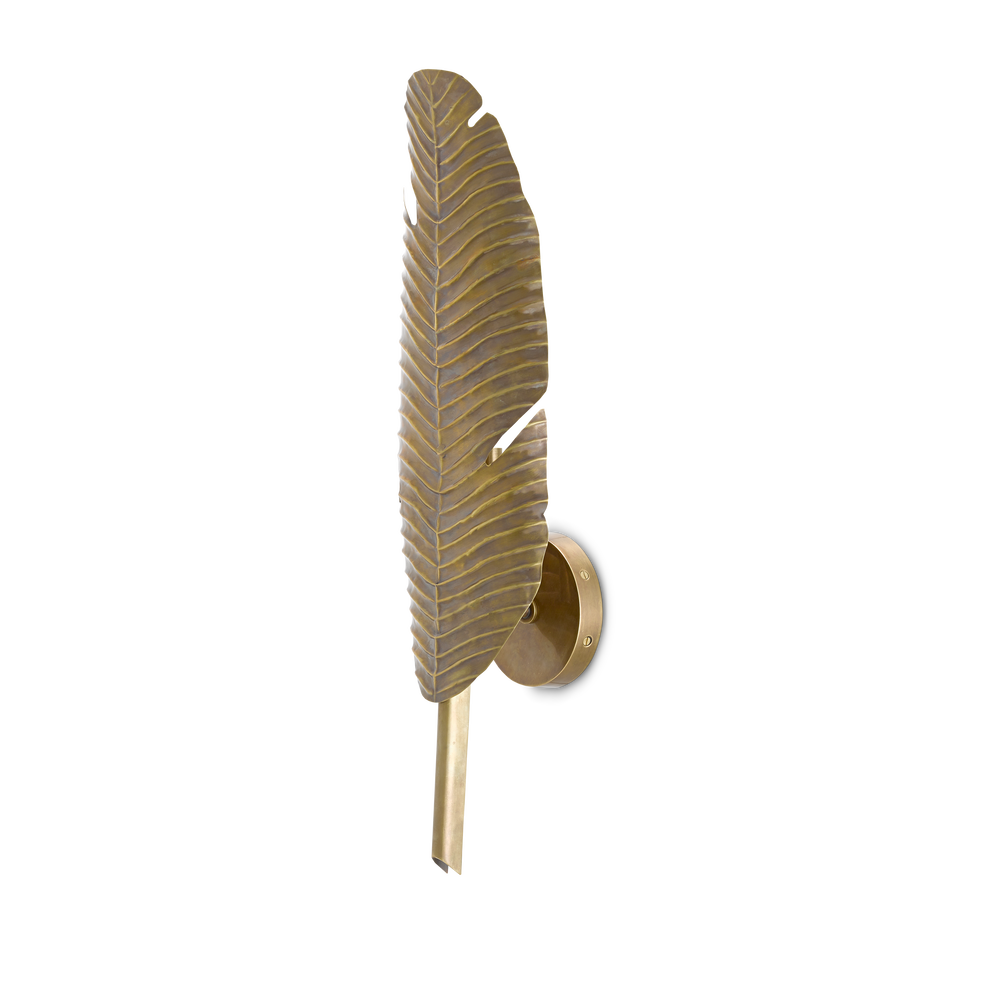 
                      
                        Tropical Brass Leaf Wall Sconce
                      
                    