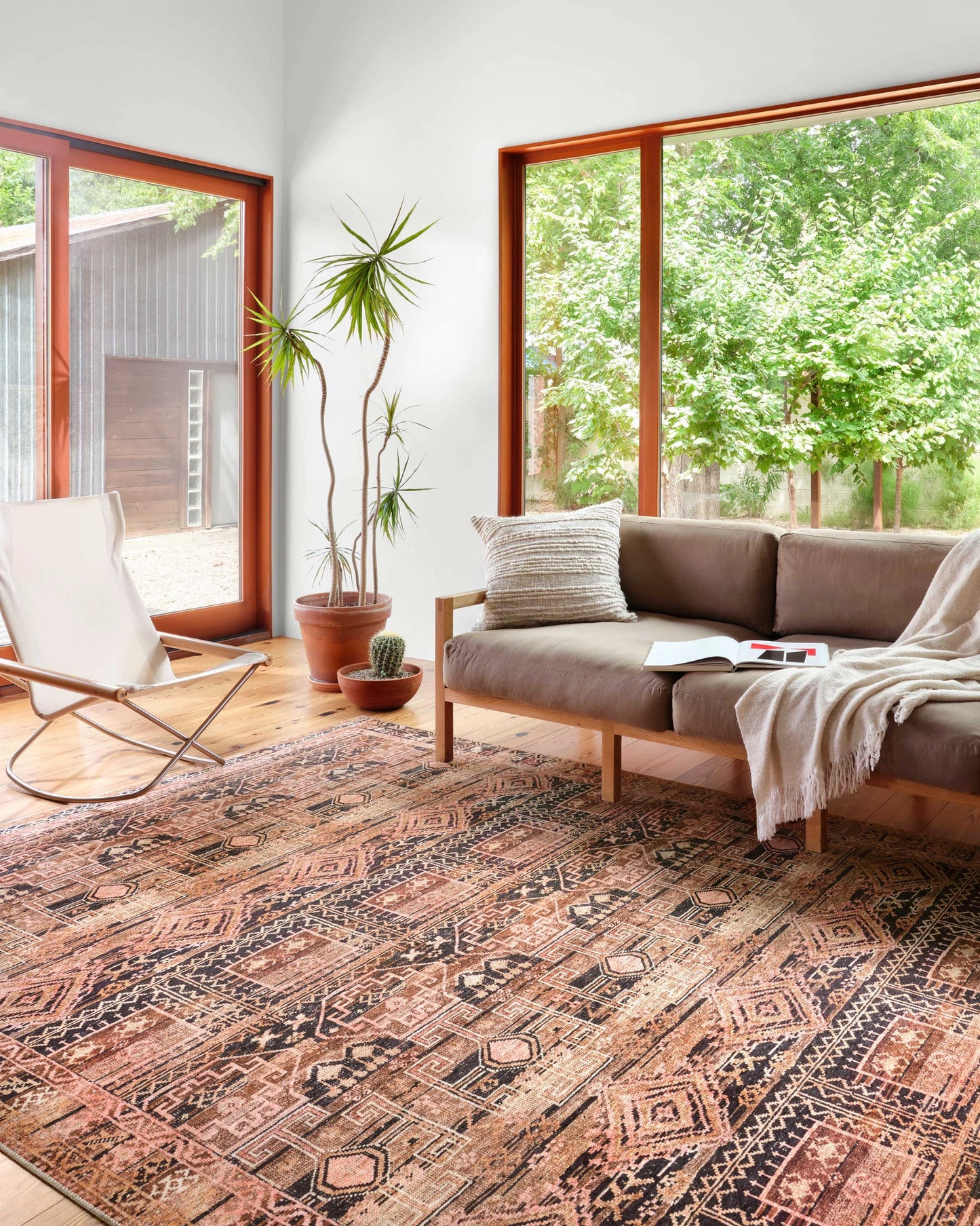 Loloi Layla Mocha / Blush 2'-0" x 5'-0" Accent Rug