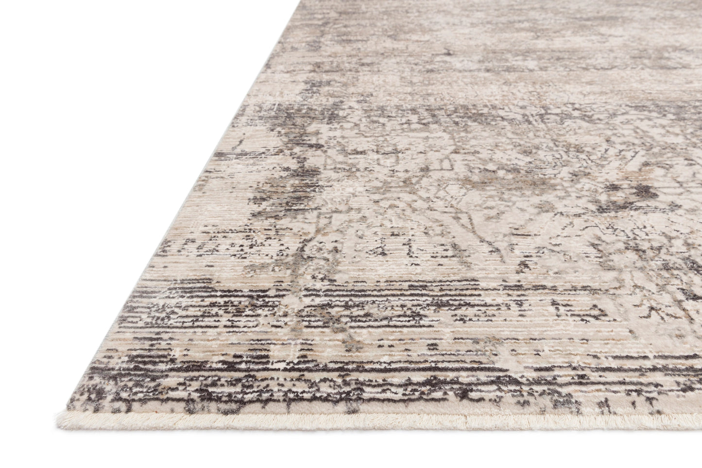 Loloi Homage Graphite / Beige 3'-9" x 5'-9" Accent Rug