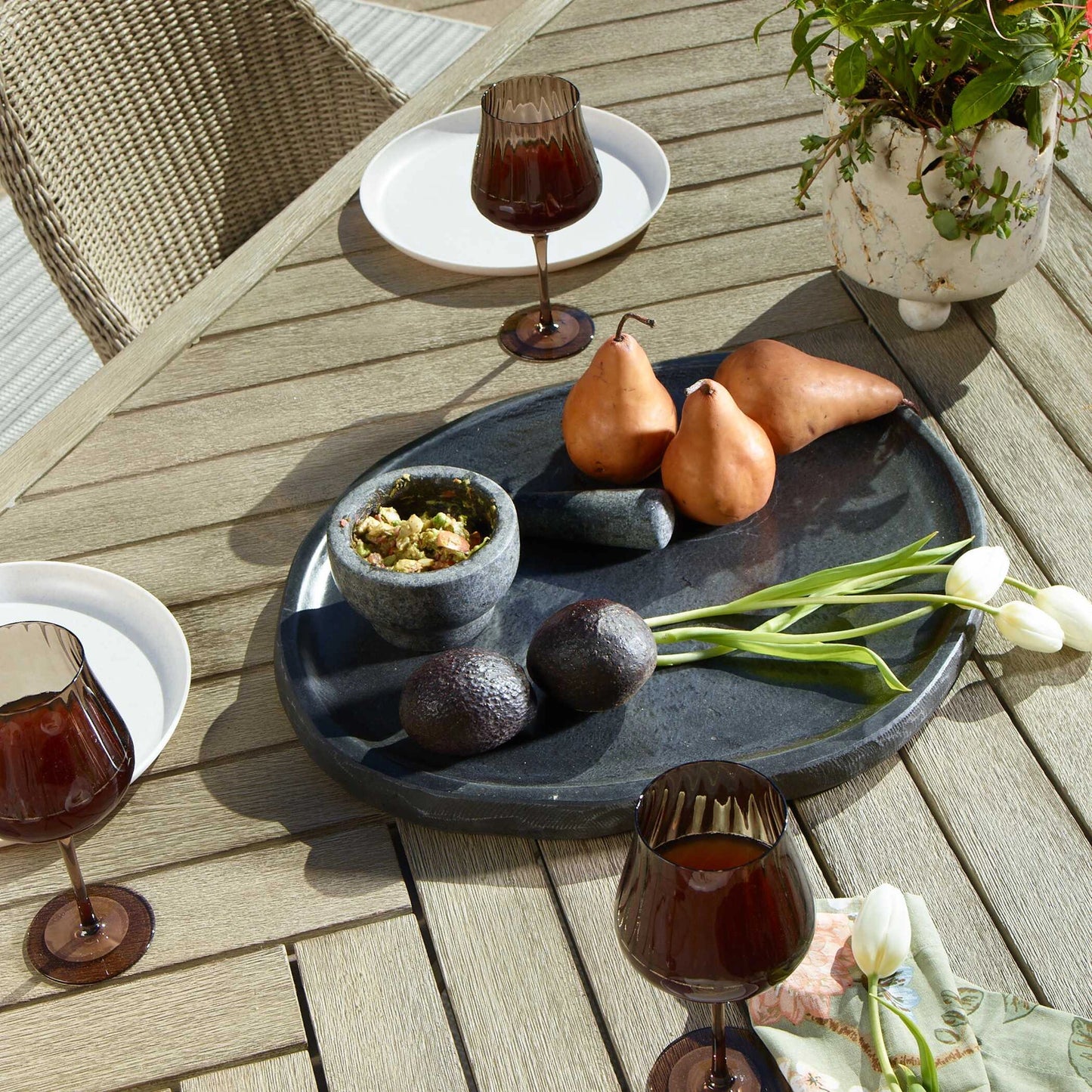 Uttermost Stoneveil Indoor-Outdoor Stone Tray