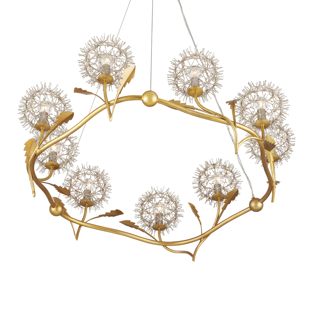 Dandelion Silver & Gold Chandelier