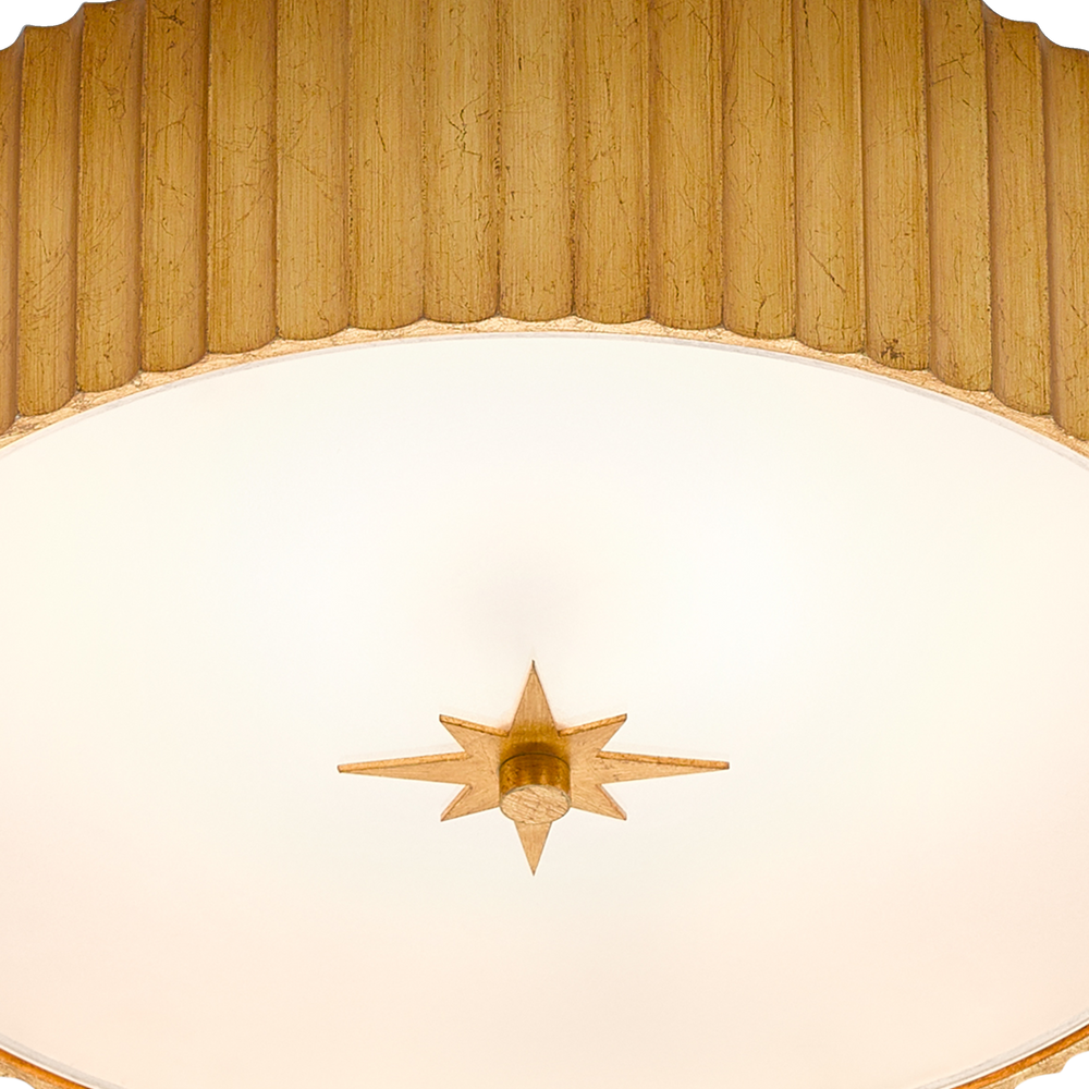 Caravel Gold Flush Mount