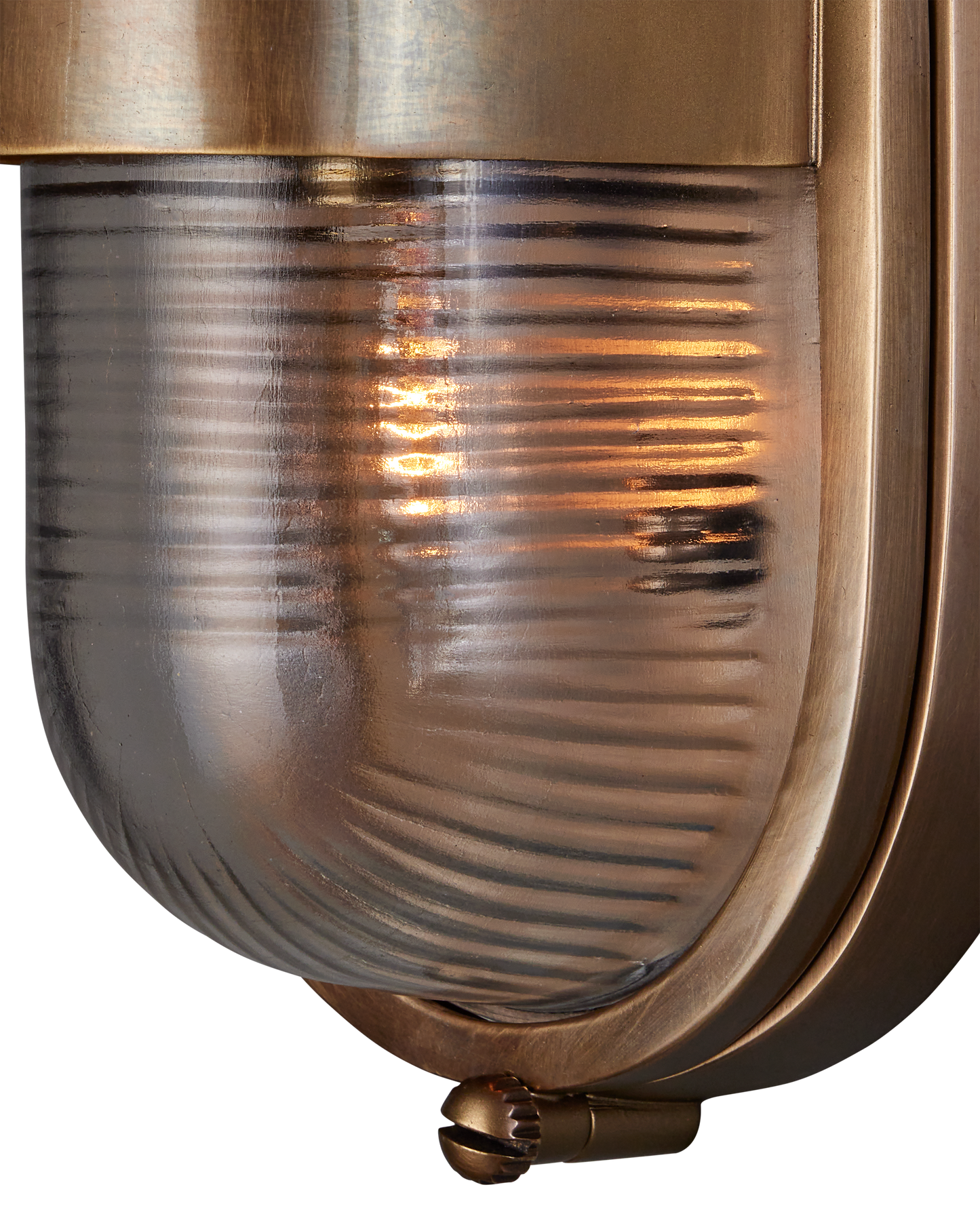 Maritime Brass Outdoor Wall Sconce.