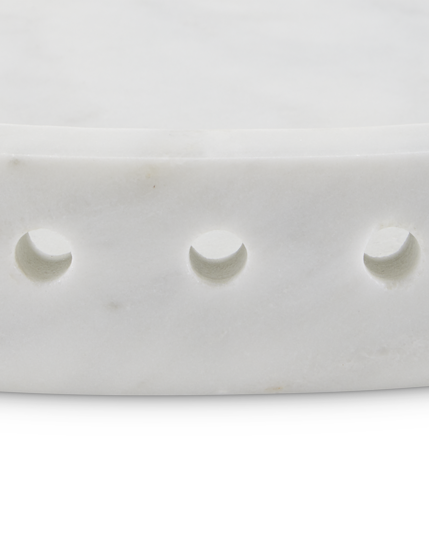 Freya Large White Marble Tray.