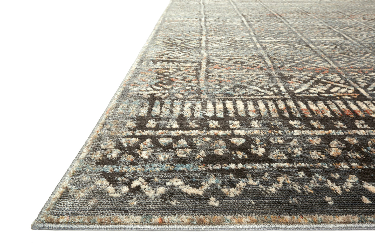 Loloi Javari Charcoal / Silver 2'-6" x 10'-0" Runner Rug