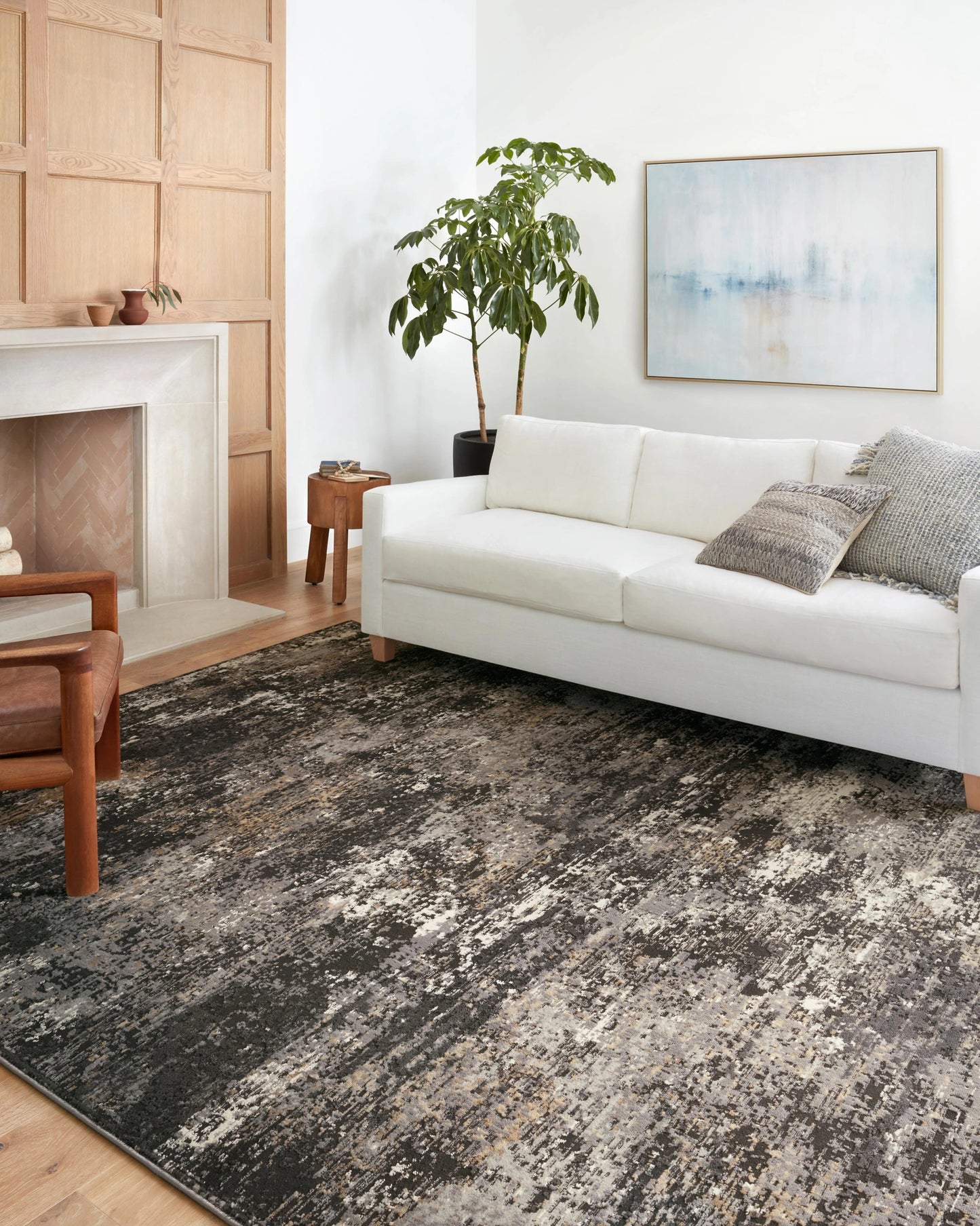 Loloi Estelle Charcoal / Granite 9'-3" x 12'-10" Area Rug