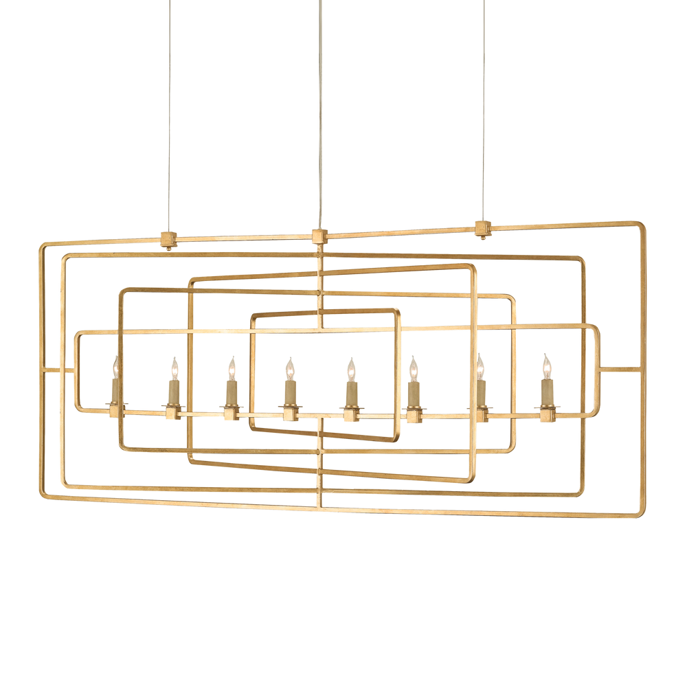 
                      
                        Metro Gold Rectangular Chandelier
                      
                    