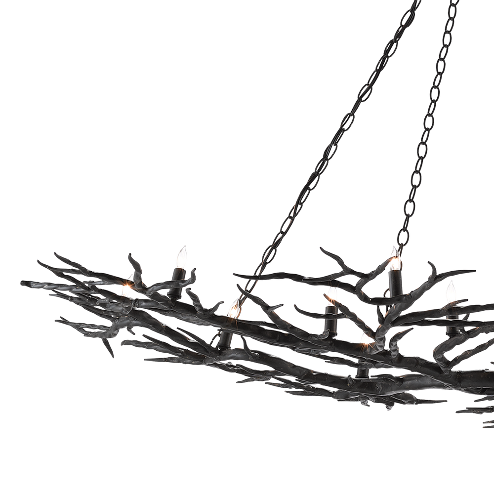 Rainforest Large Bronze Chandelier