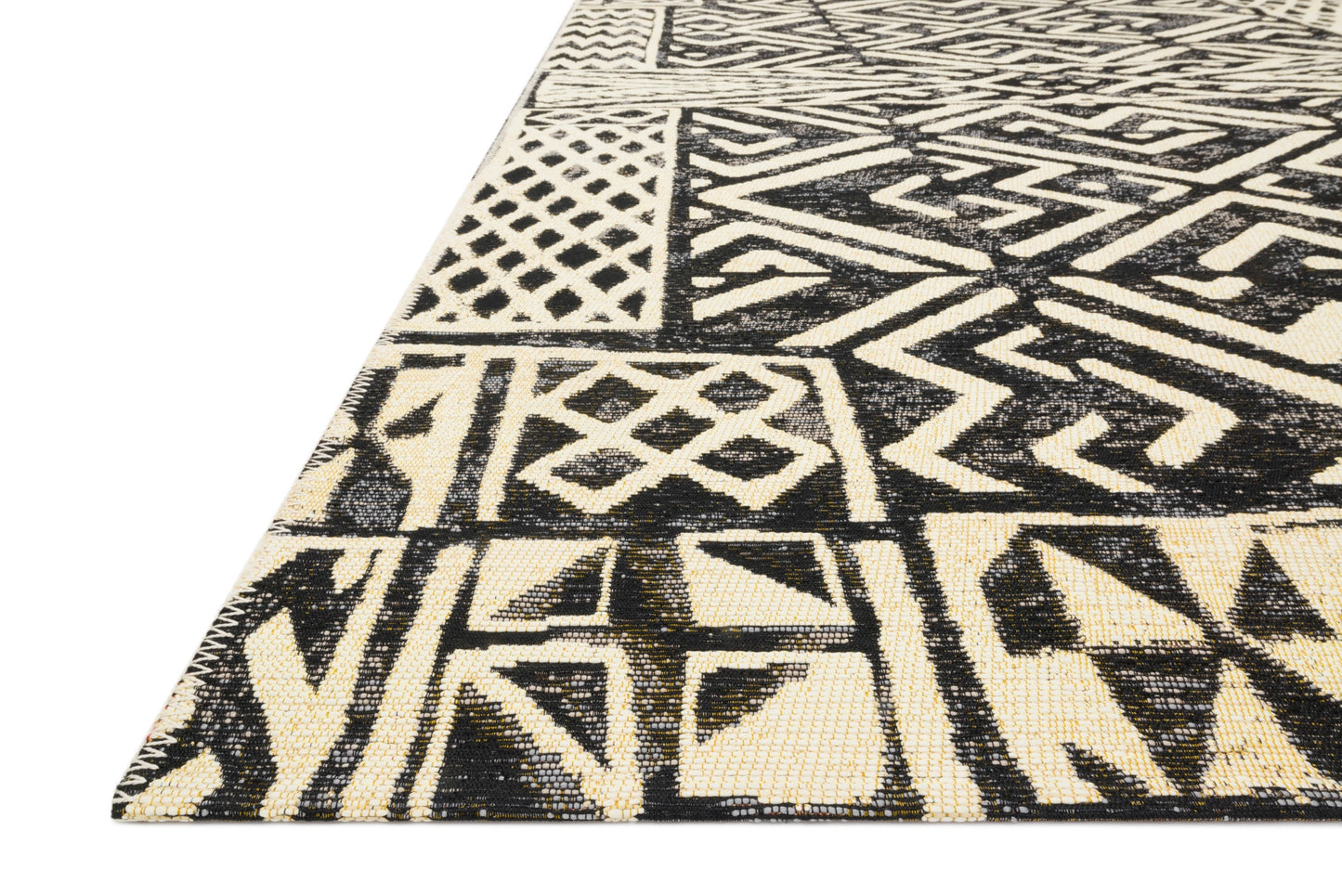 Loloi Mika Ivory / Black 5'-3" x 7'-8" Area Rug