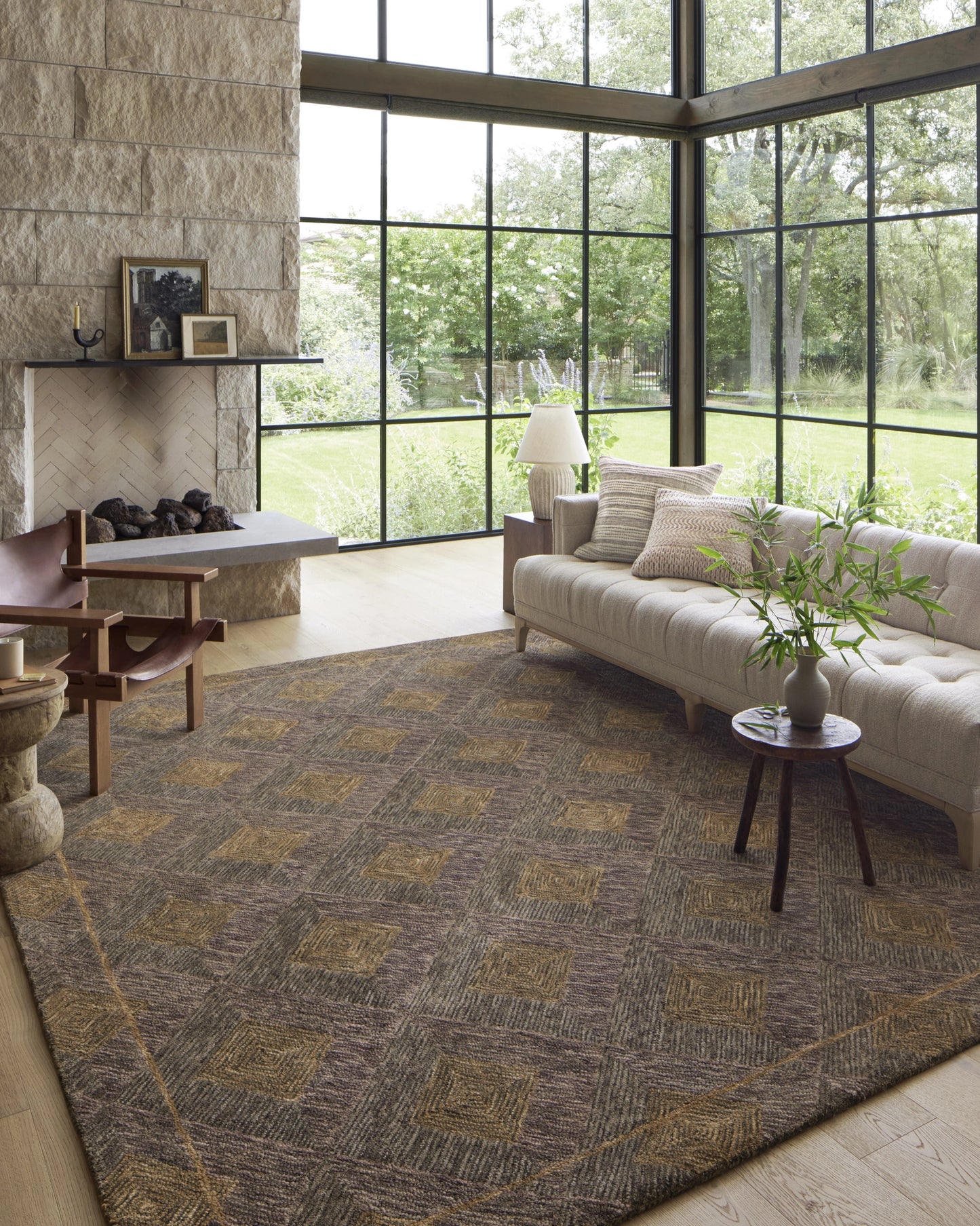 Loloi Varena Plum / Gold 2'-6" x 7'-6" Runner