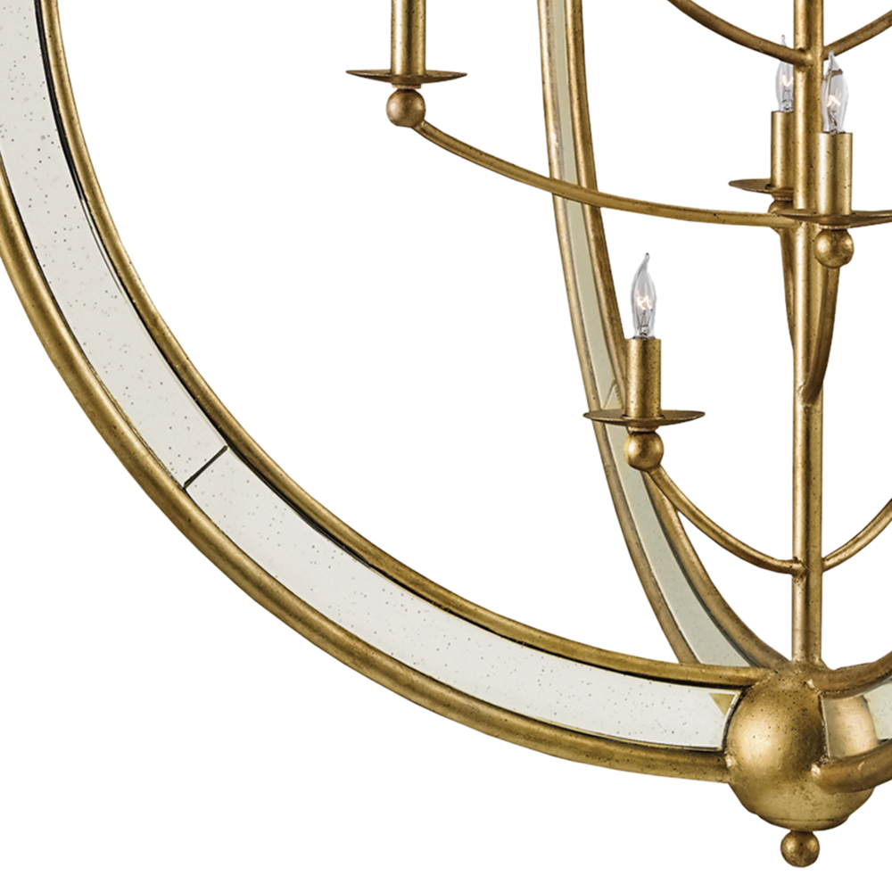 Aphrodite Gold Orb Chandelier