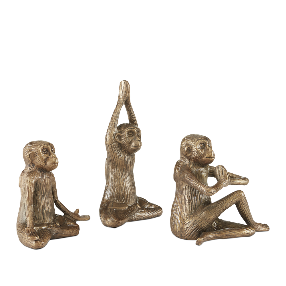 
                      
                        Zen Brass Monkey Set of 3
                      
                    