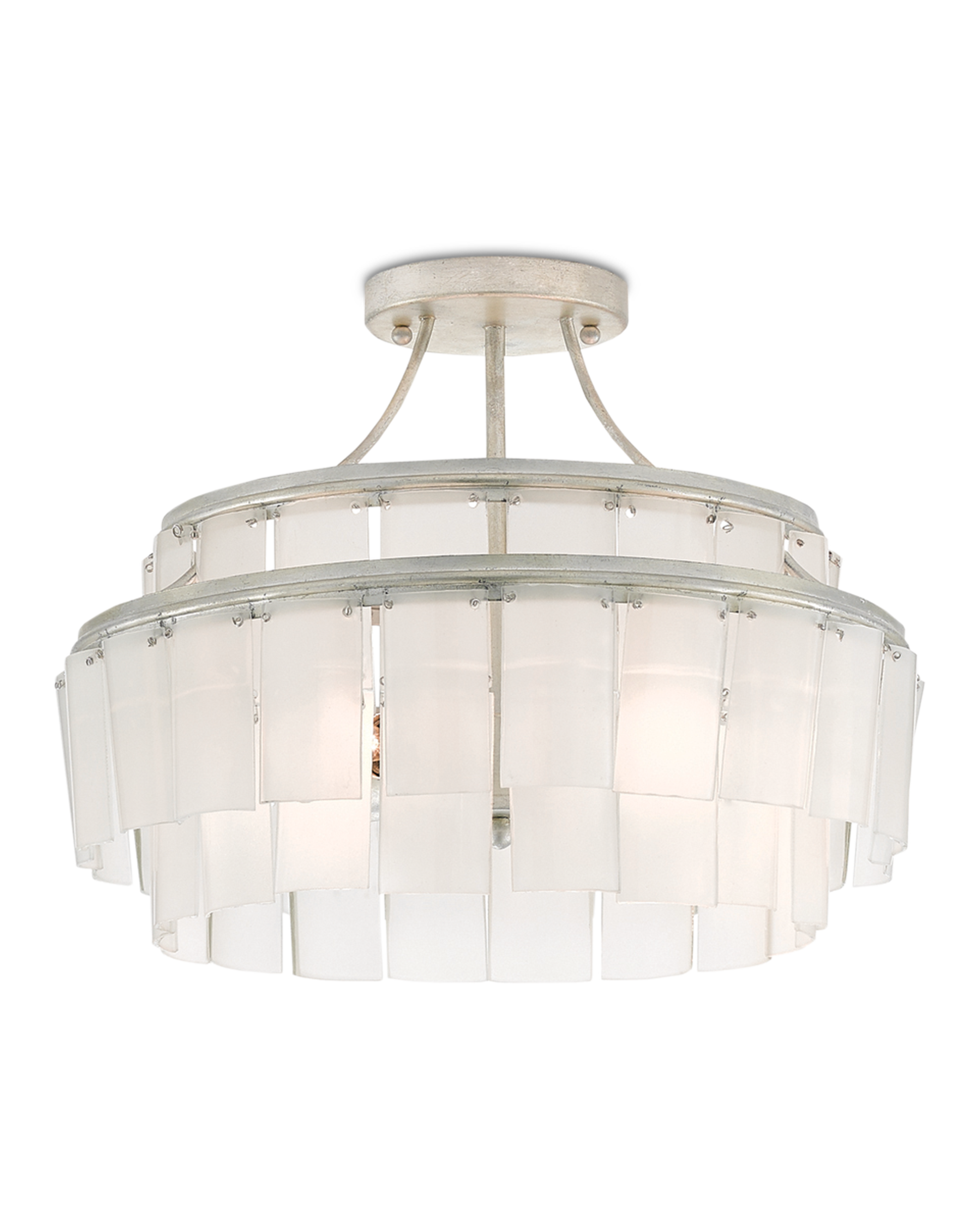 Vintner White Semi-Flush Mount - Thumbnail 3