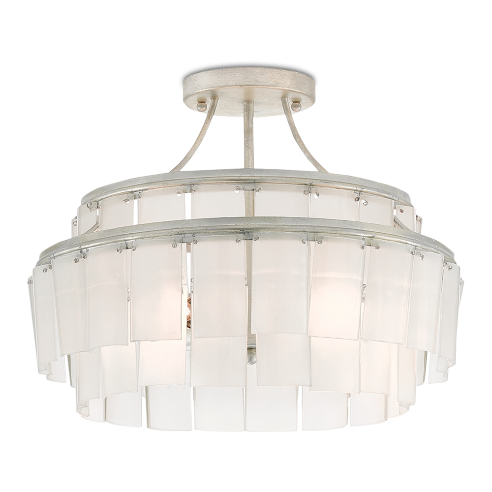 Vintner White Semi-Flush Mount