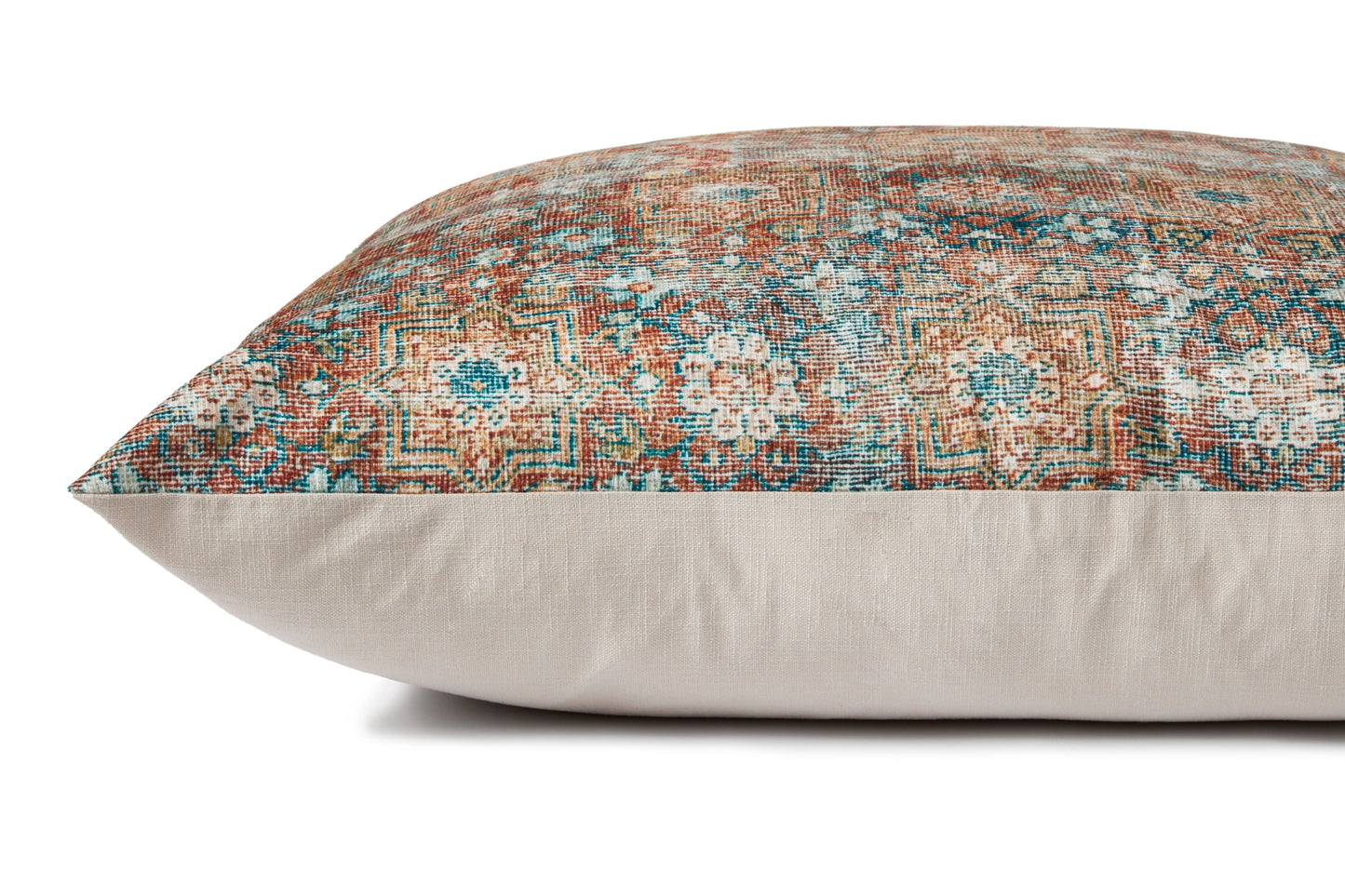 Loloi FP0011 Terracotta / Multi 36"W x 36"D x 6"H Pillow