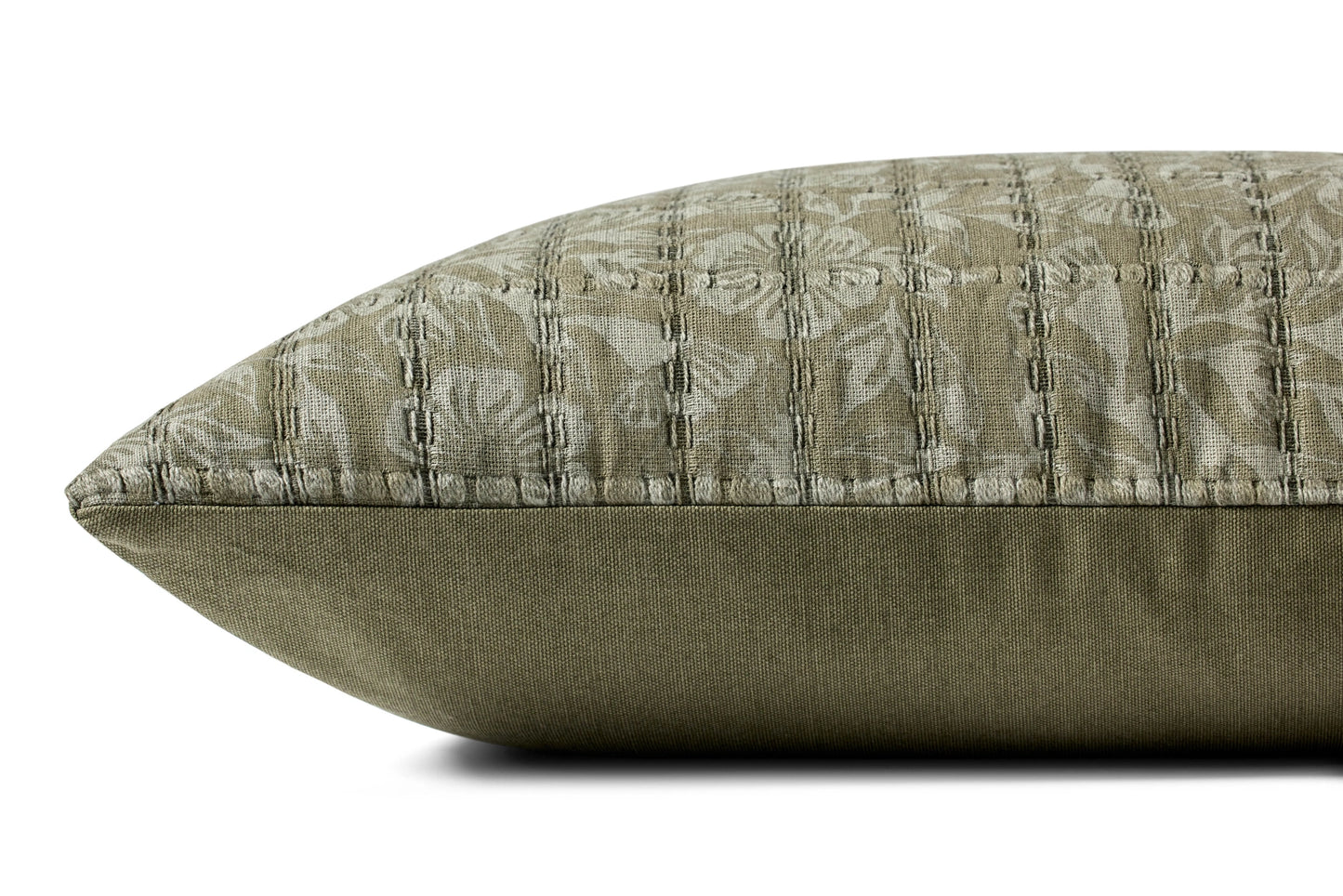 Jean Stoffer x Loloi PJS0024 Green / Grey 18'' x 18'' Pillow