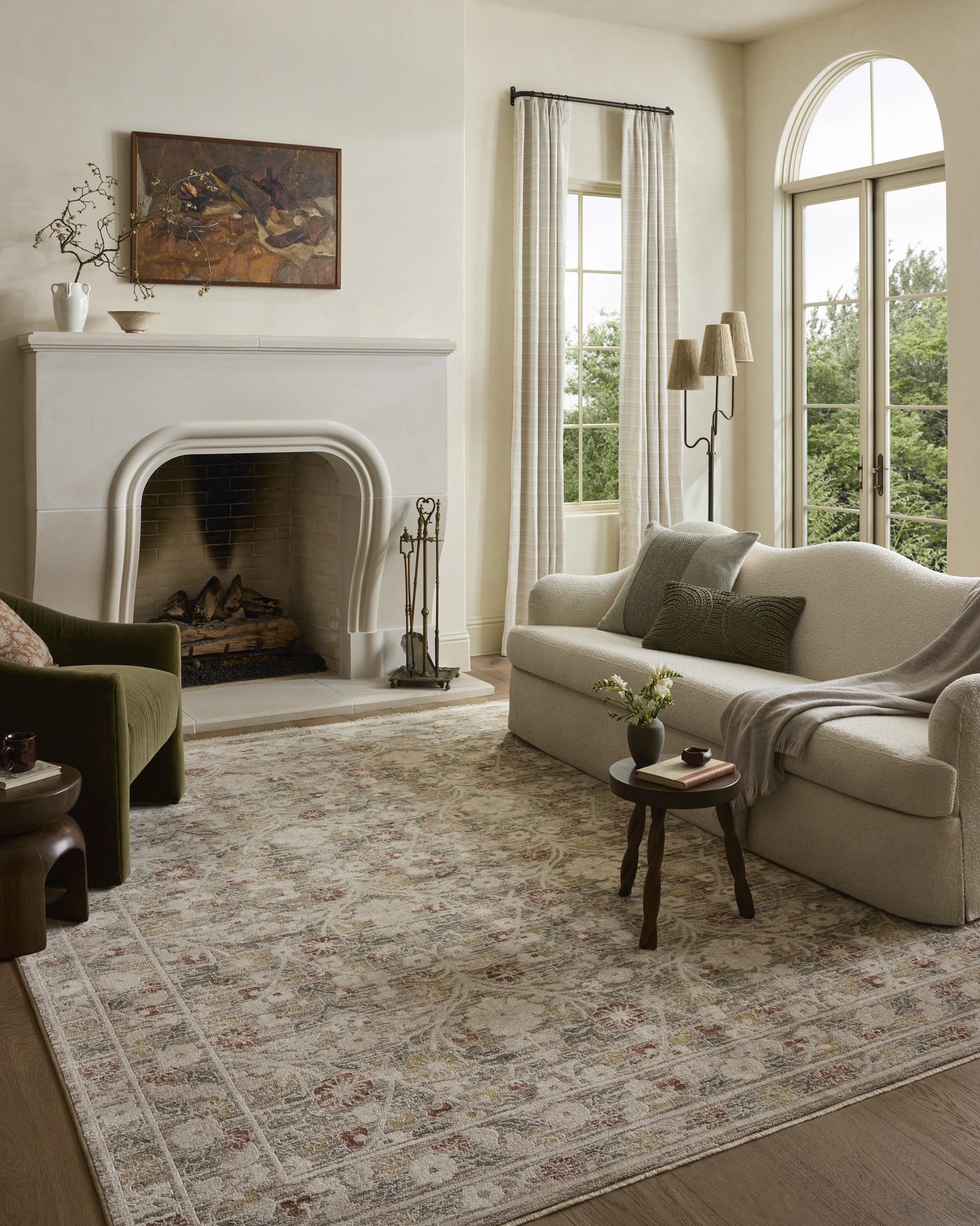Loloi Clarisse Grey / Multi 3'-11" x 5'-7" Accent Rug