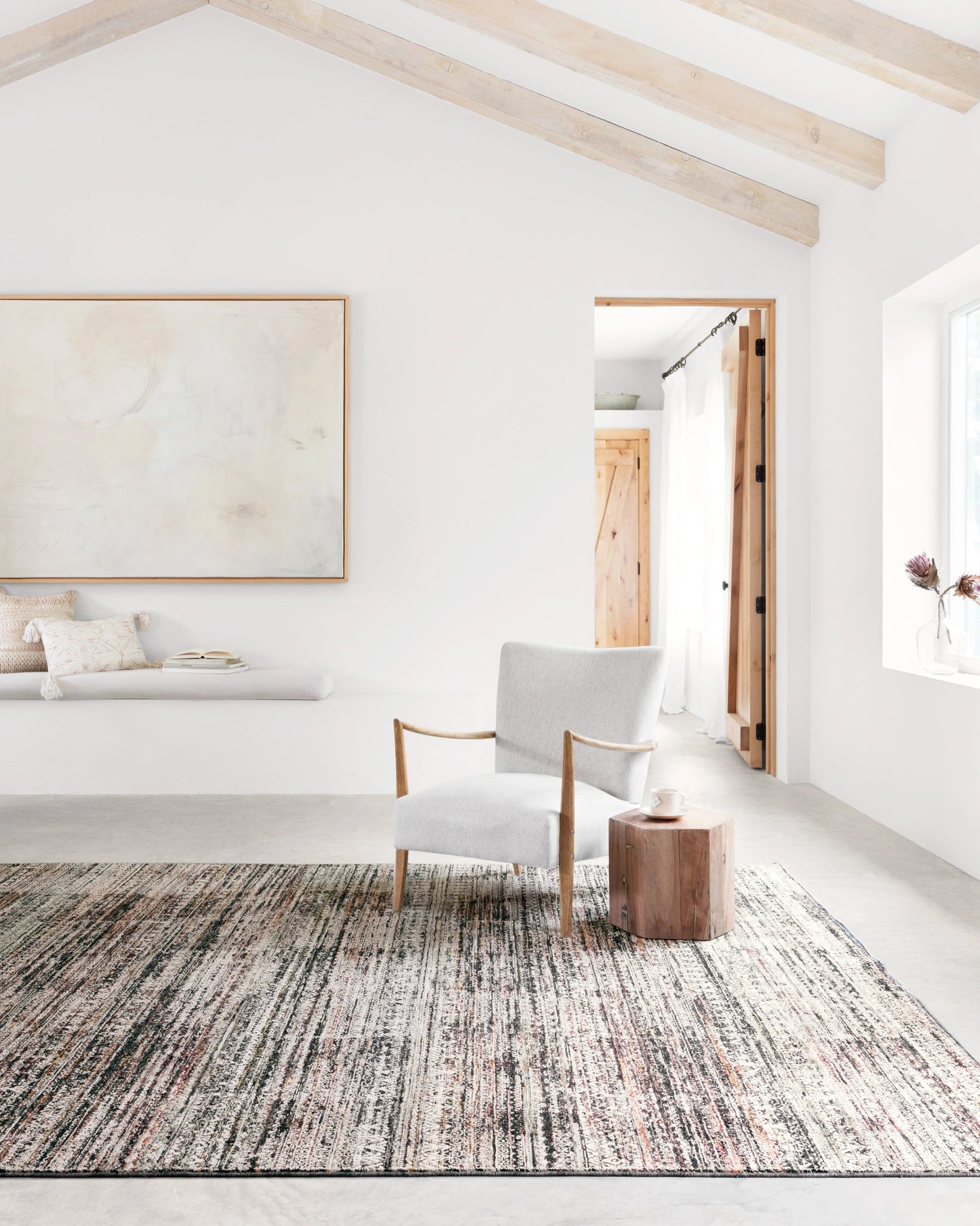 Loloi Theia Grey / Multi 18" x 18" Sample Rug