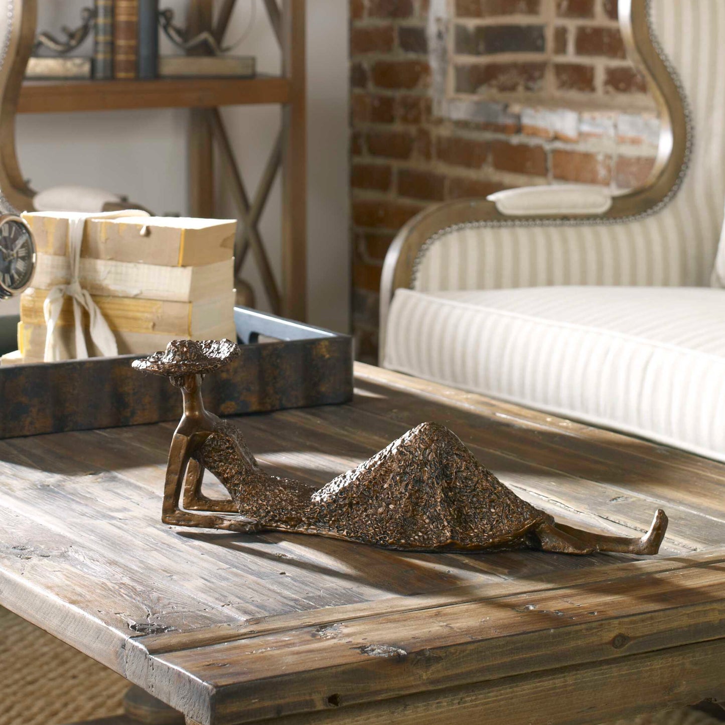 Uttermost Summer Days Antique Bronze Sculpture