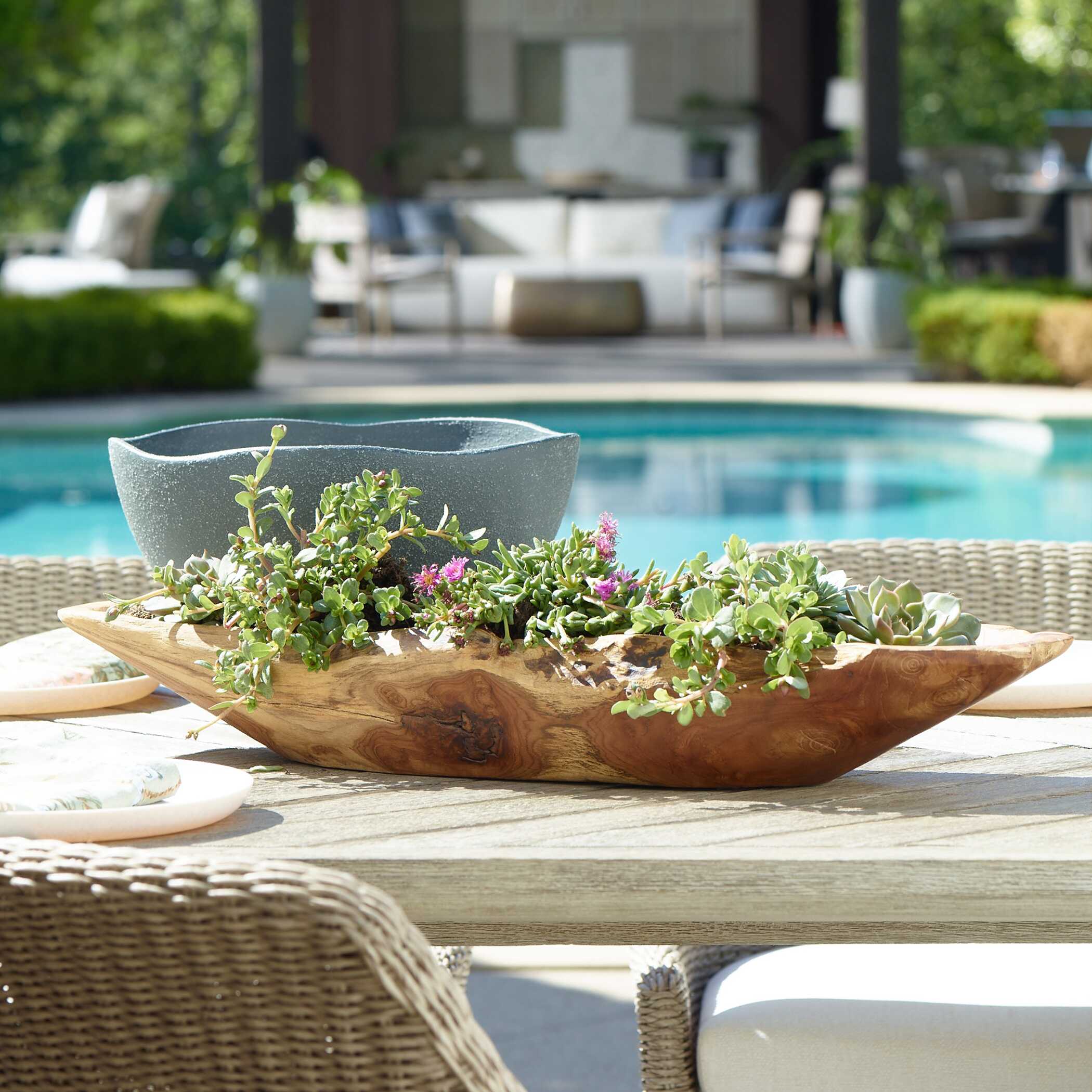 Uttermost Teak Leaf Bowl - Thumbnail 2