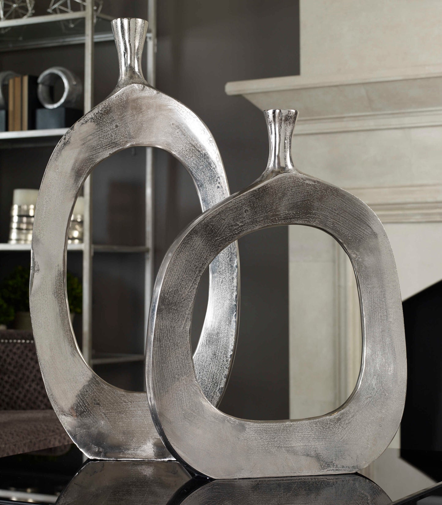 Uttermost Cierra Aluminum Vases Set/2