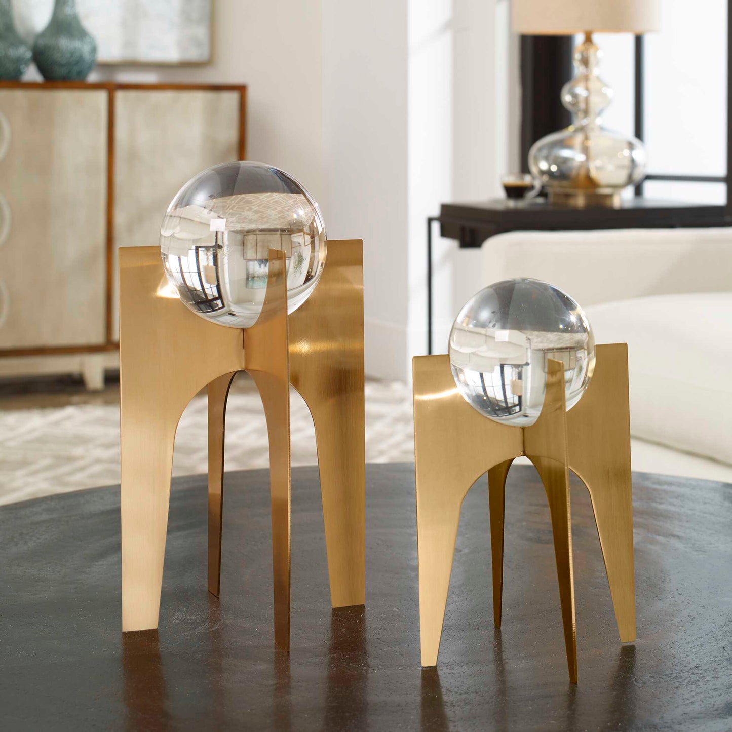 Uttermost Ellianna Crystal Spheres Set/2