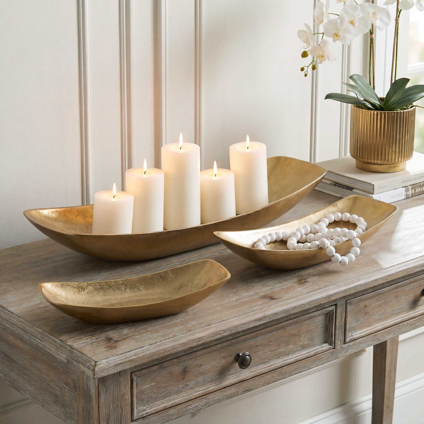 Uttermost Anas Antique Brass Bowls Set/3