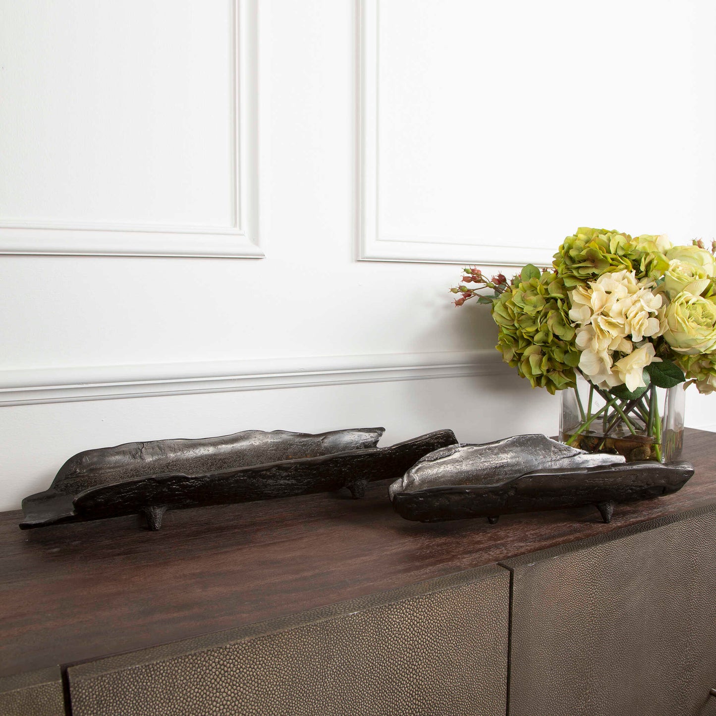 Uttermost Caryn Nickel Trays Set/2