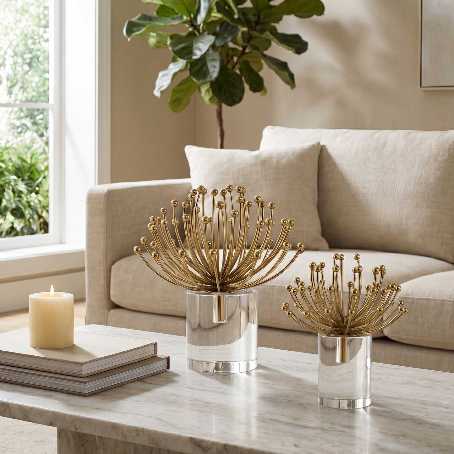 Uttermost Aga Modern Sculptures Set/2