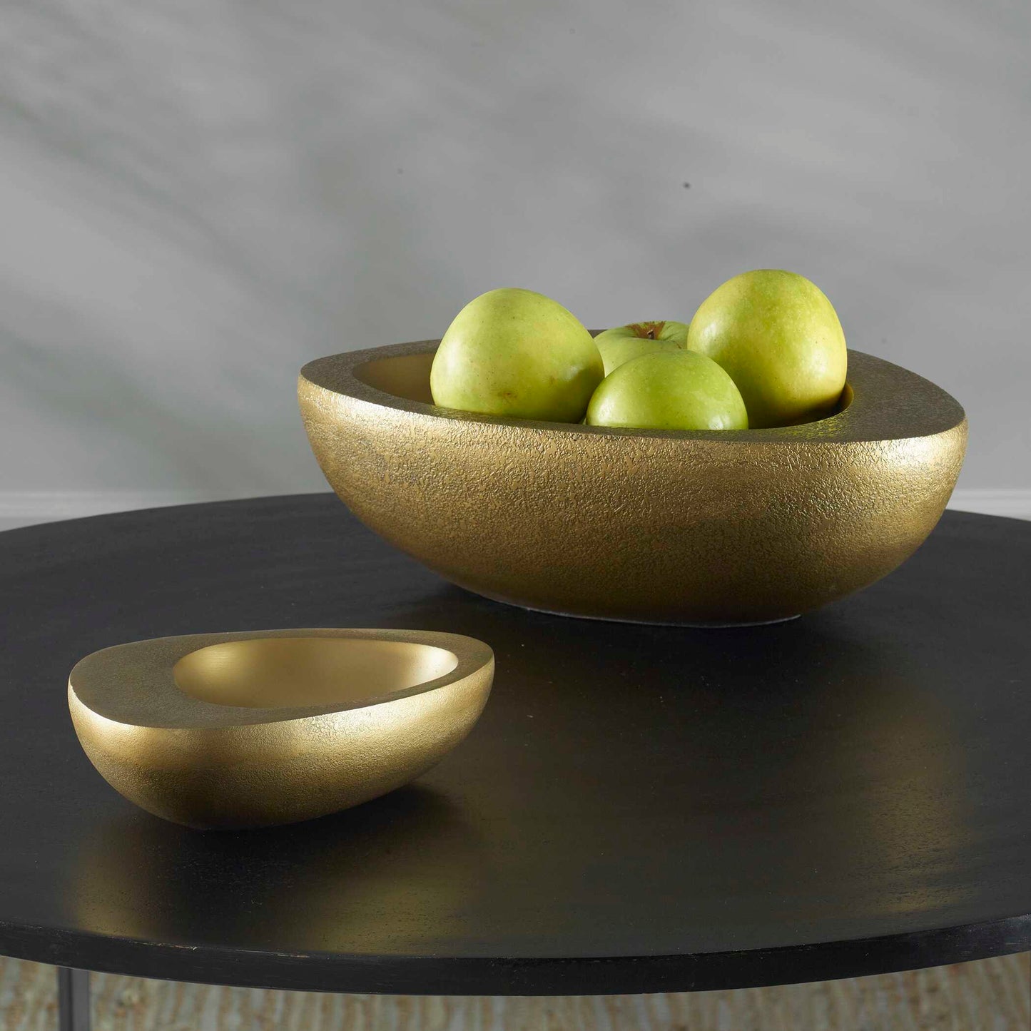Uttermost Ovate Brass Bowls Set Of 2
