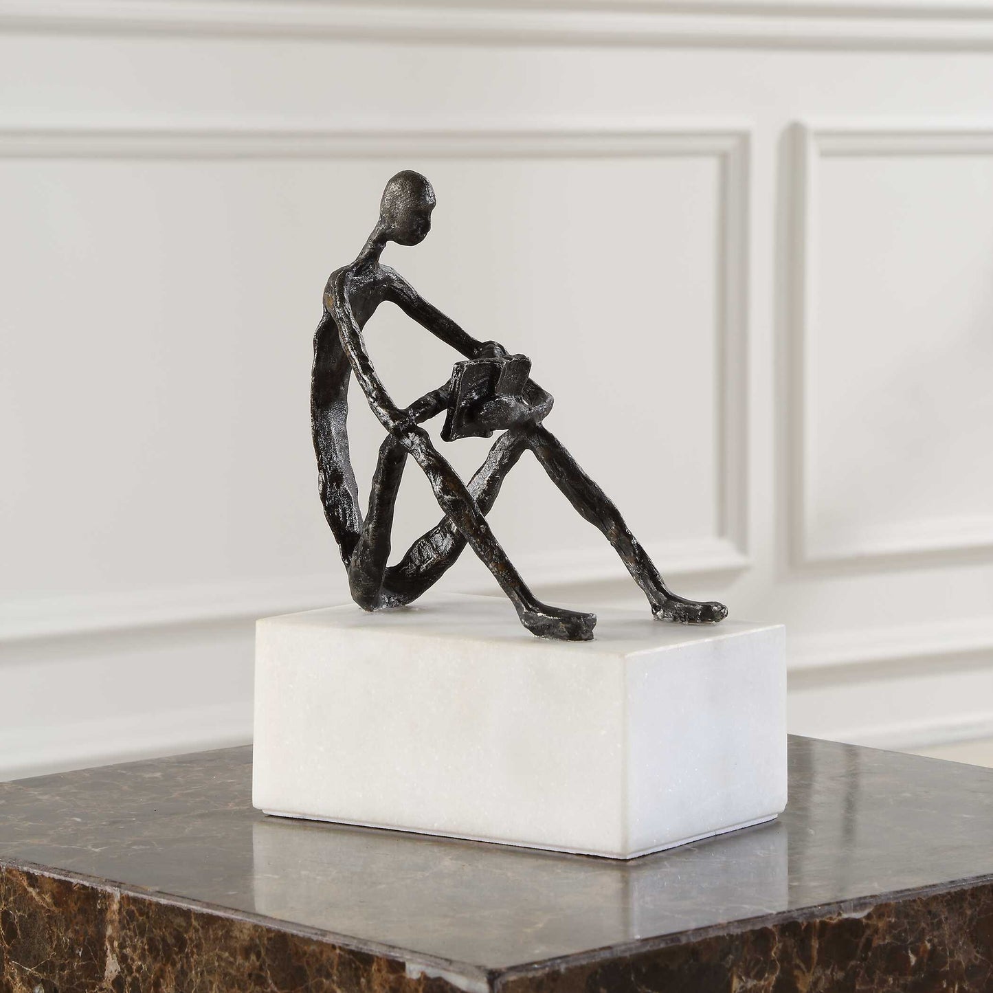 Uttermost Sit Back Relax And Read Iron Sculpture