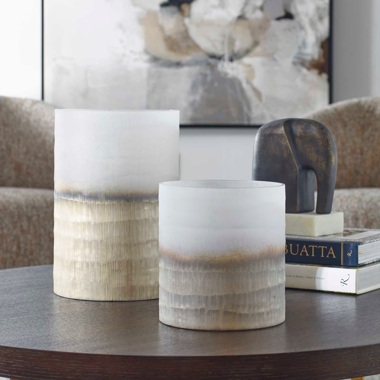 Uttermost Ombra Modern Vases Set/2