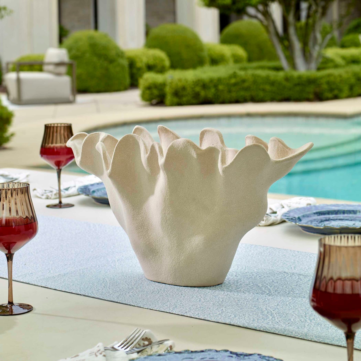 Uttermost Sand Dune Outdoor Ceramic Bowl