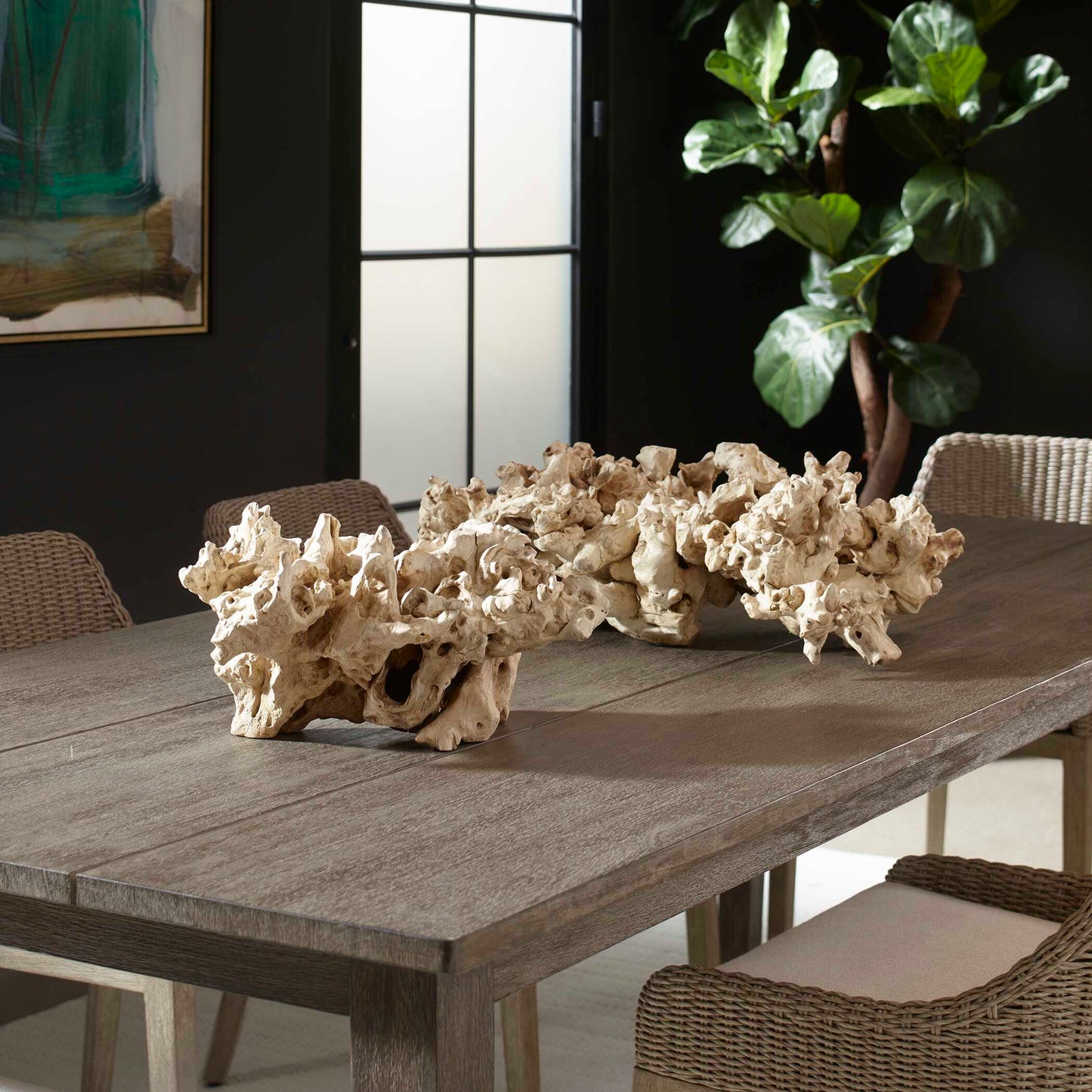 Uttermost Elemental Root Outdoor Sculptures Set/2