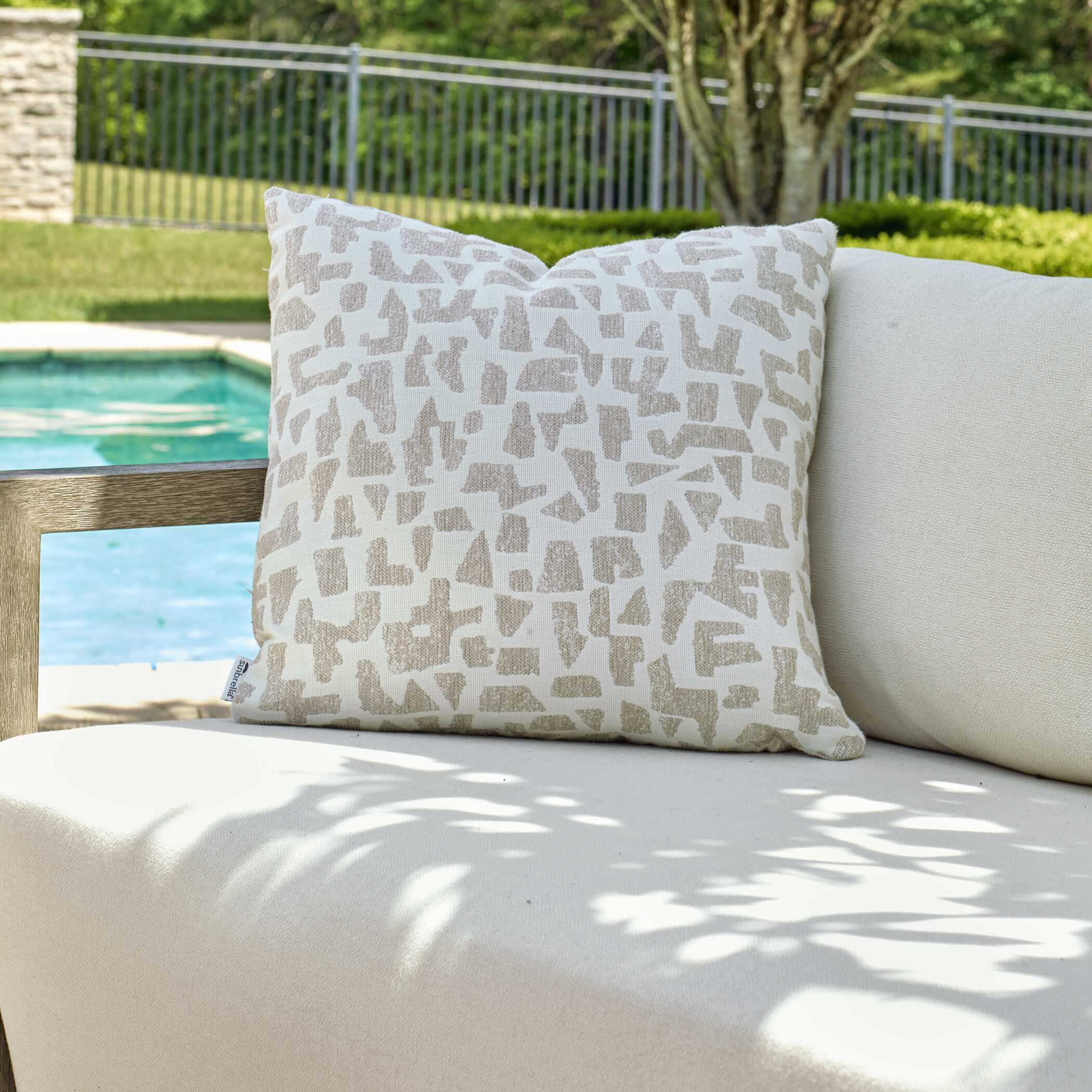 Scatter Abstract Outdoor Pillow - Thumbnail 2