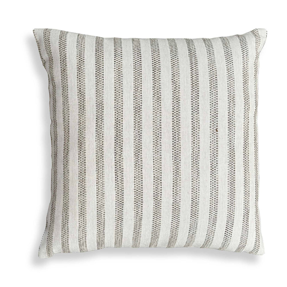 Basket Stripe Rattan Outdoor Pillow