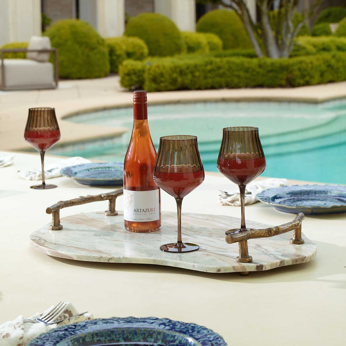 Uttermost Stone And Twig Indoor-Outdoor Tray