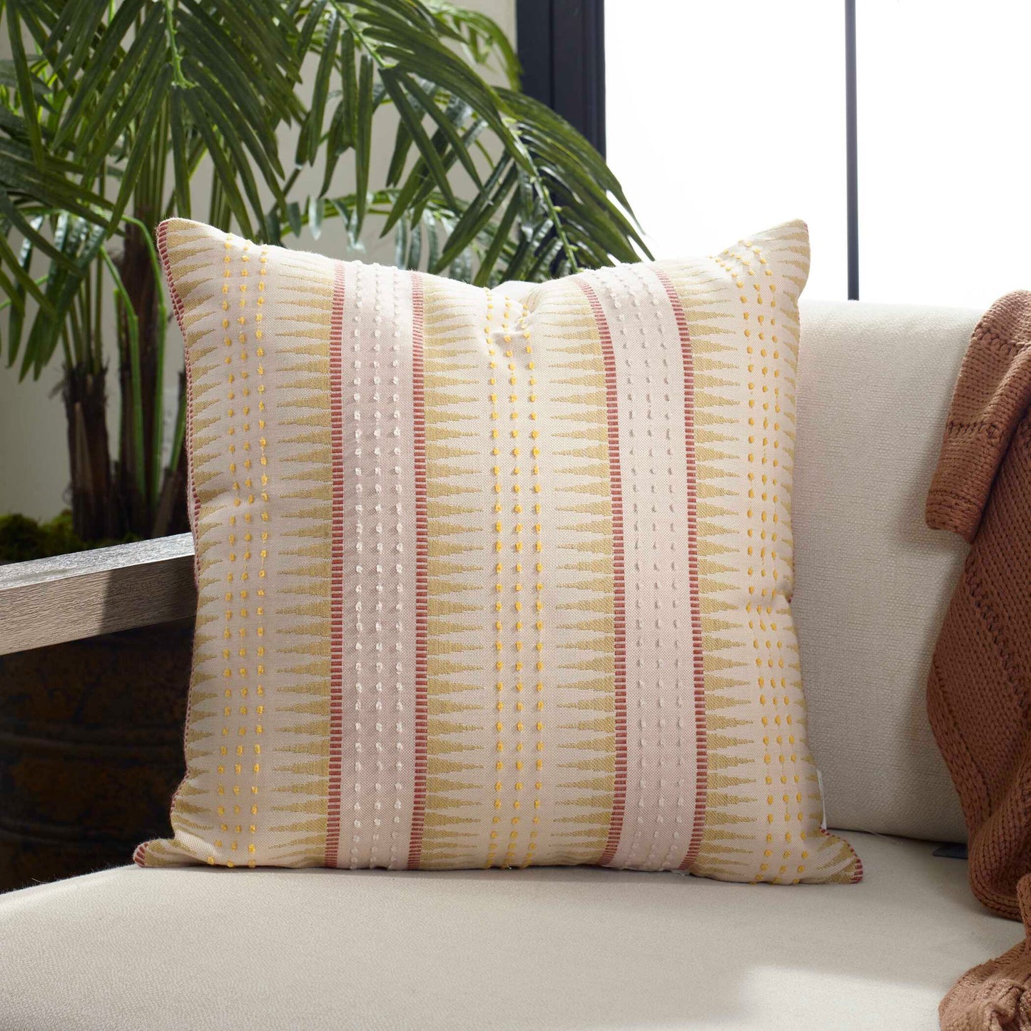 Uttermost Backgammon Petal Outdoor Pillow