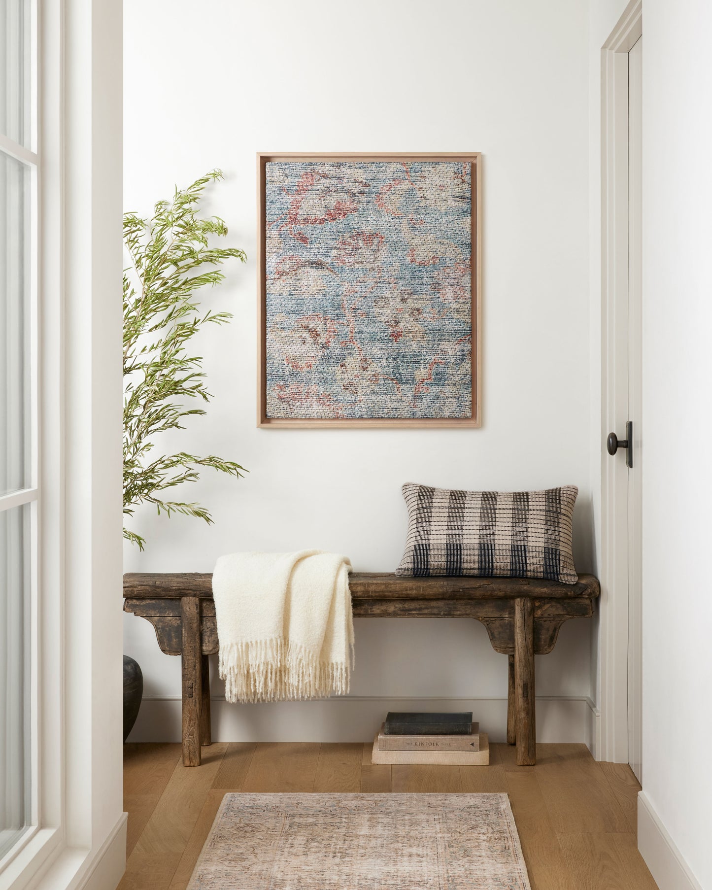 Amber Lewis x Loloi Salina Blue / Multi 2'-9" X 2'-3" Wall Art