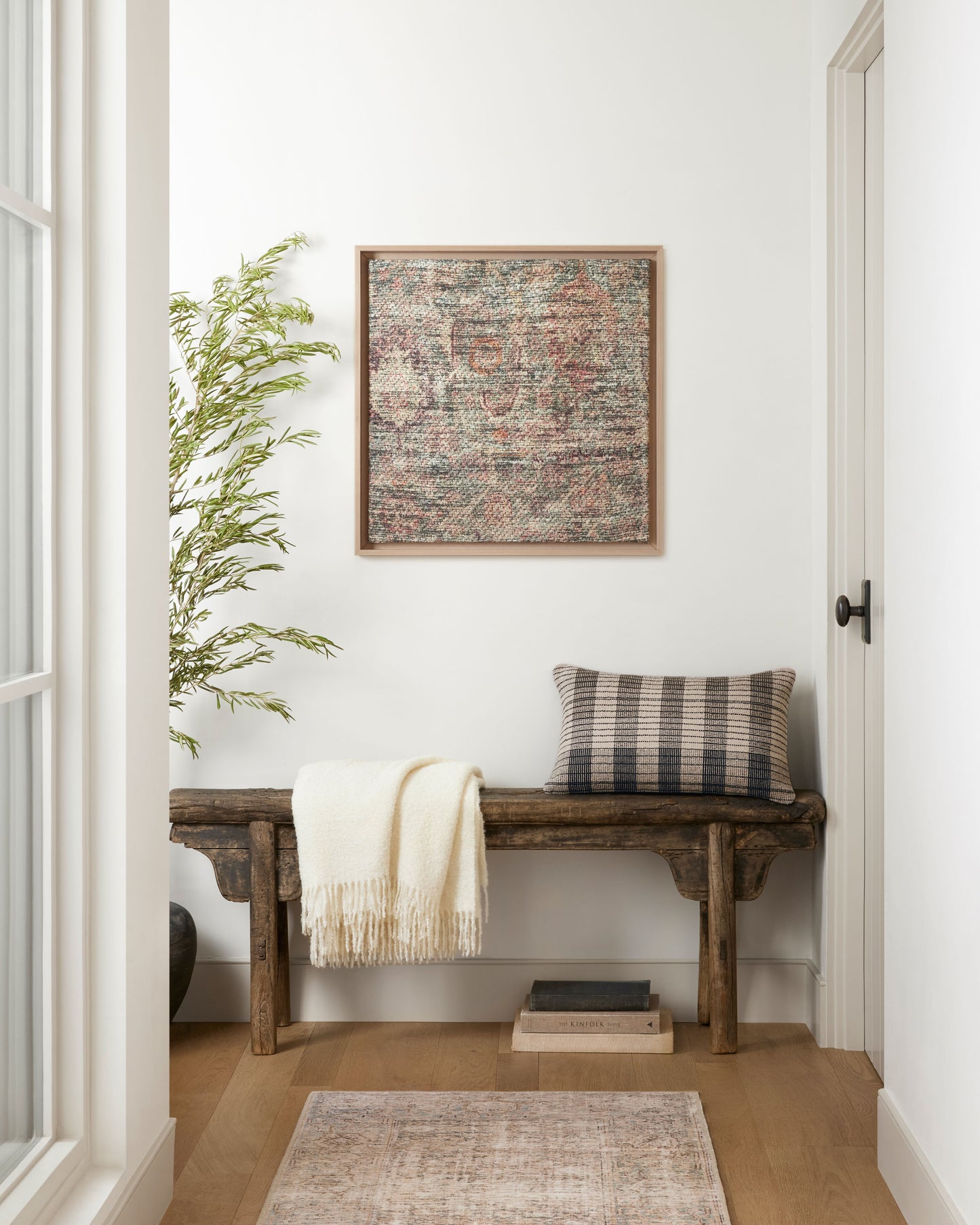 Amber Lewis x Loloi Palermo Rust / Multi 2'-2" X 2'-2" Wall Art