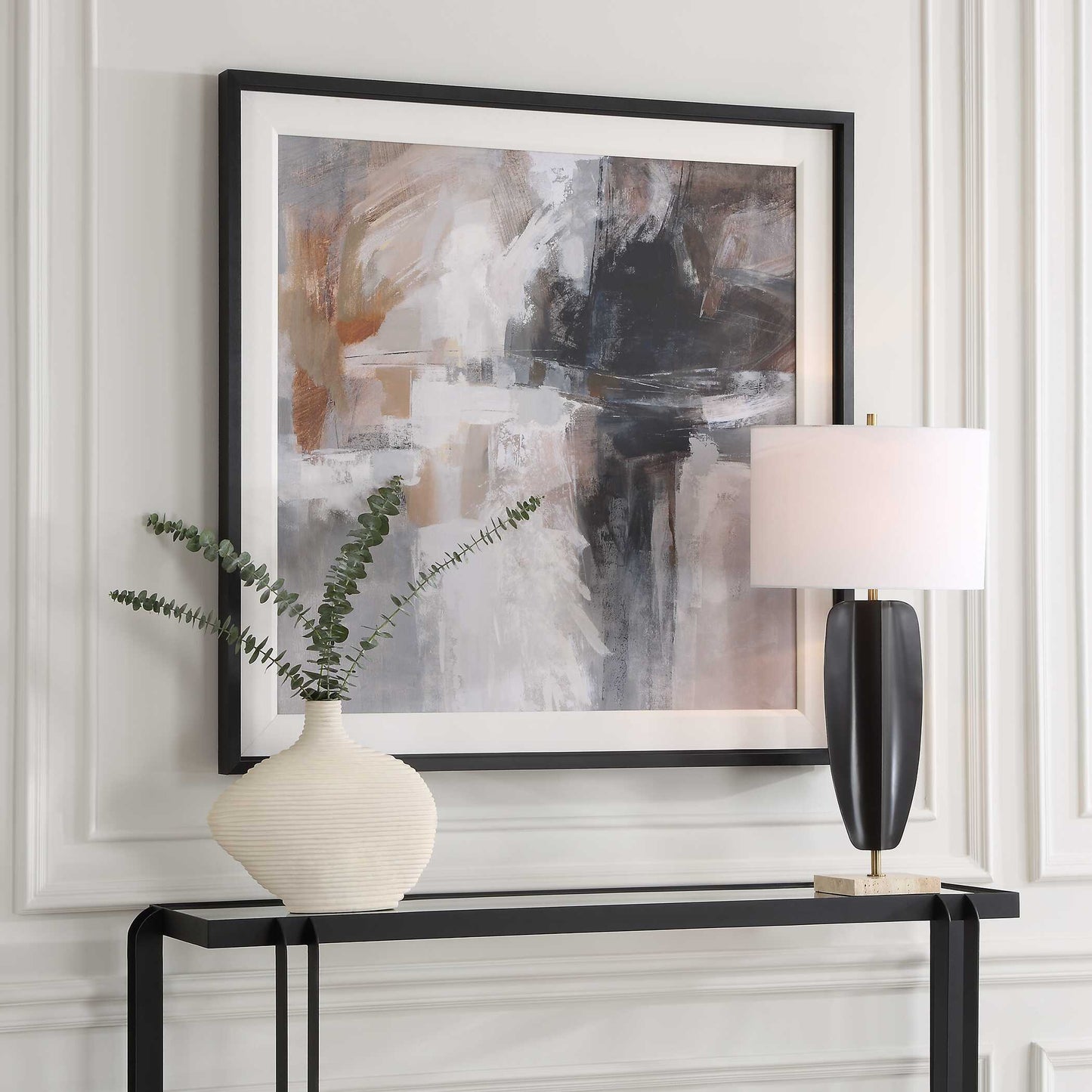 Uttermost Wings Neutral Abstract Framed Print