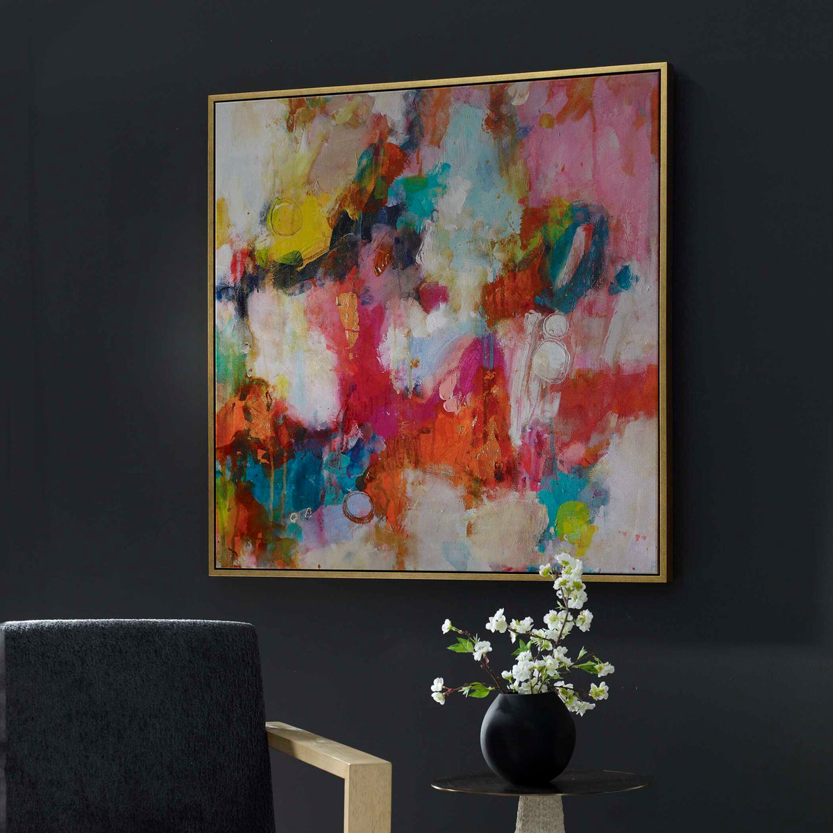 A Colorful Mindset Framed Abstract Art